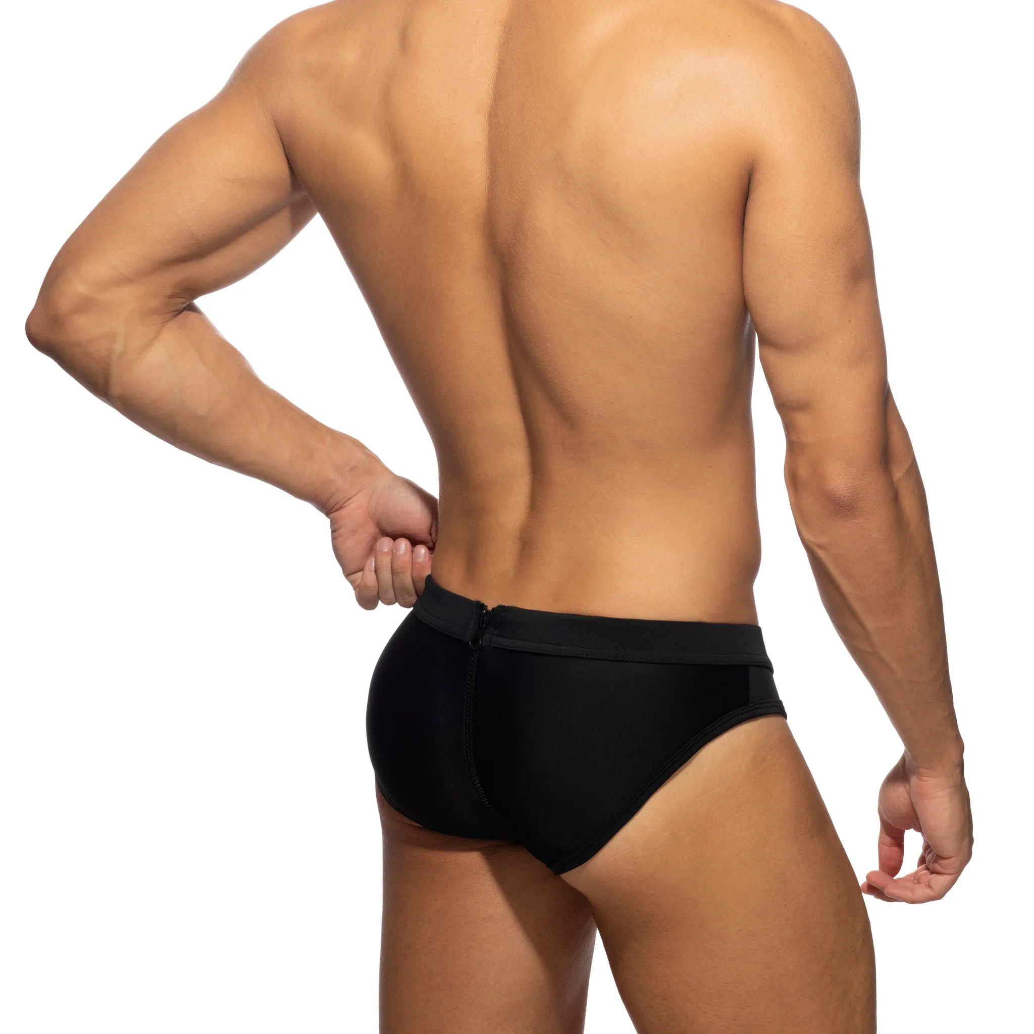 AD Fetish Allover Zip Swim Brief Black ADF150 - Image 3