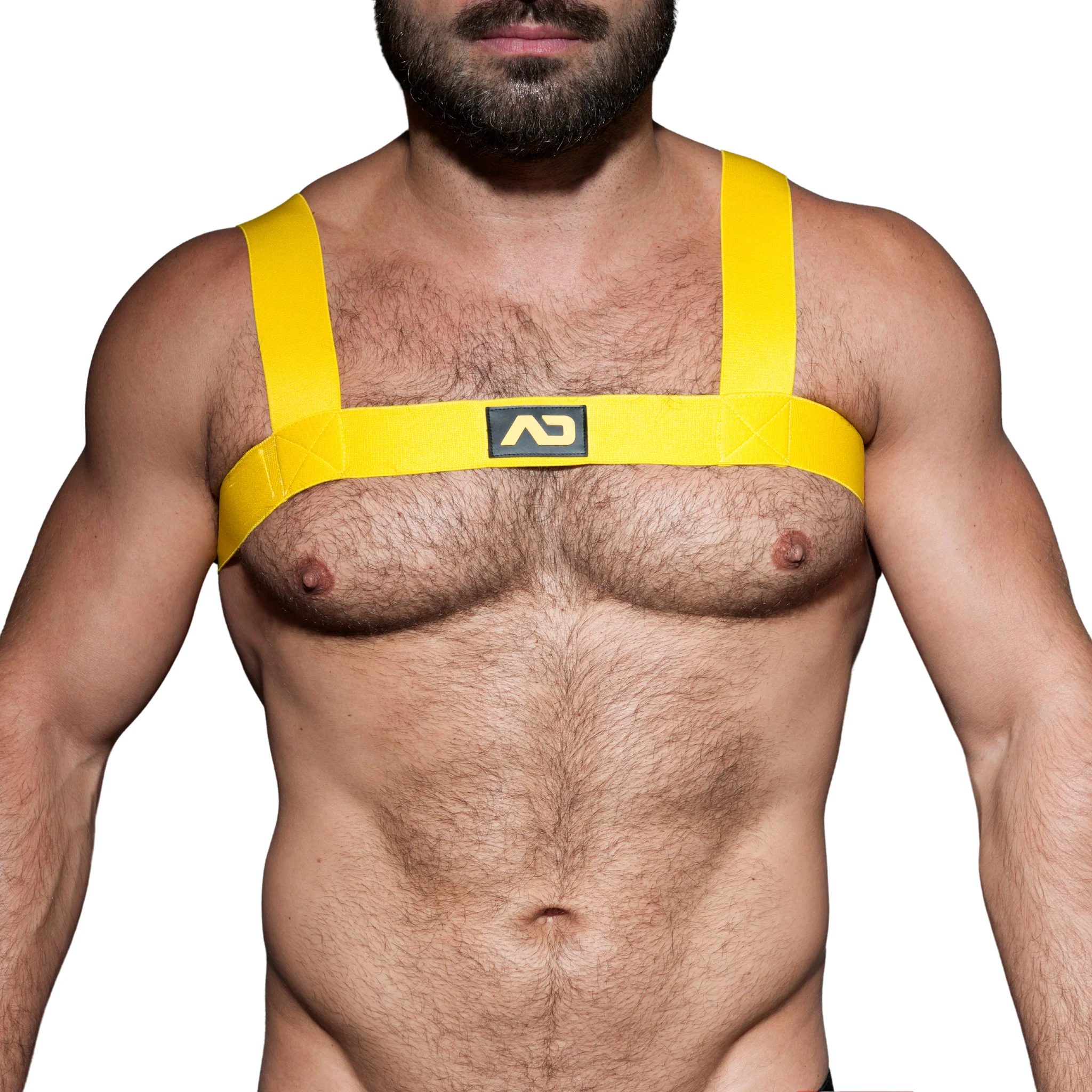 AD Fetish Basic Elastic Harness Yellow ADF104 - Image 2