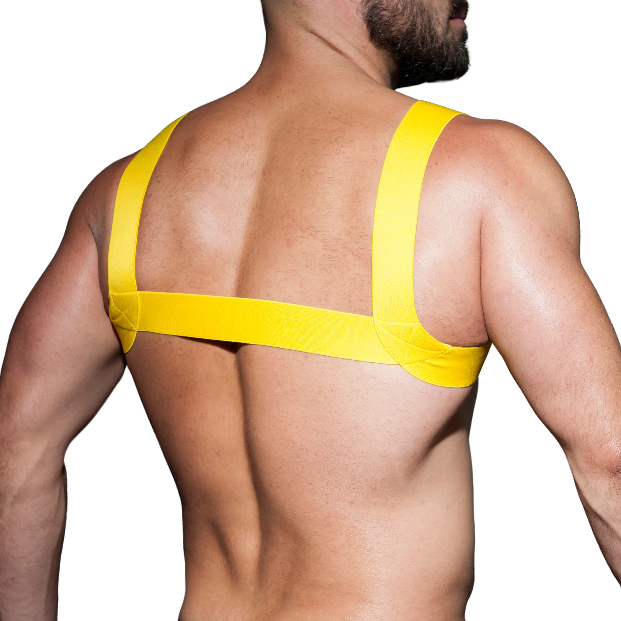 AD Fetish Basic Elastic Harness Yellow ADF104 - Image 3