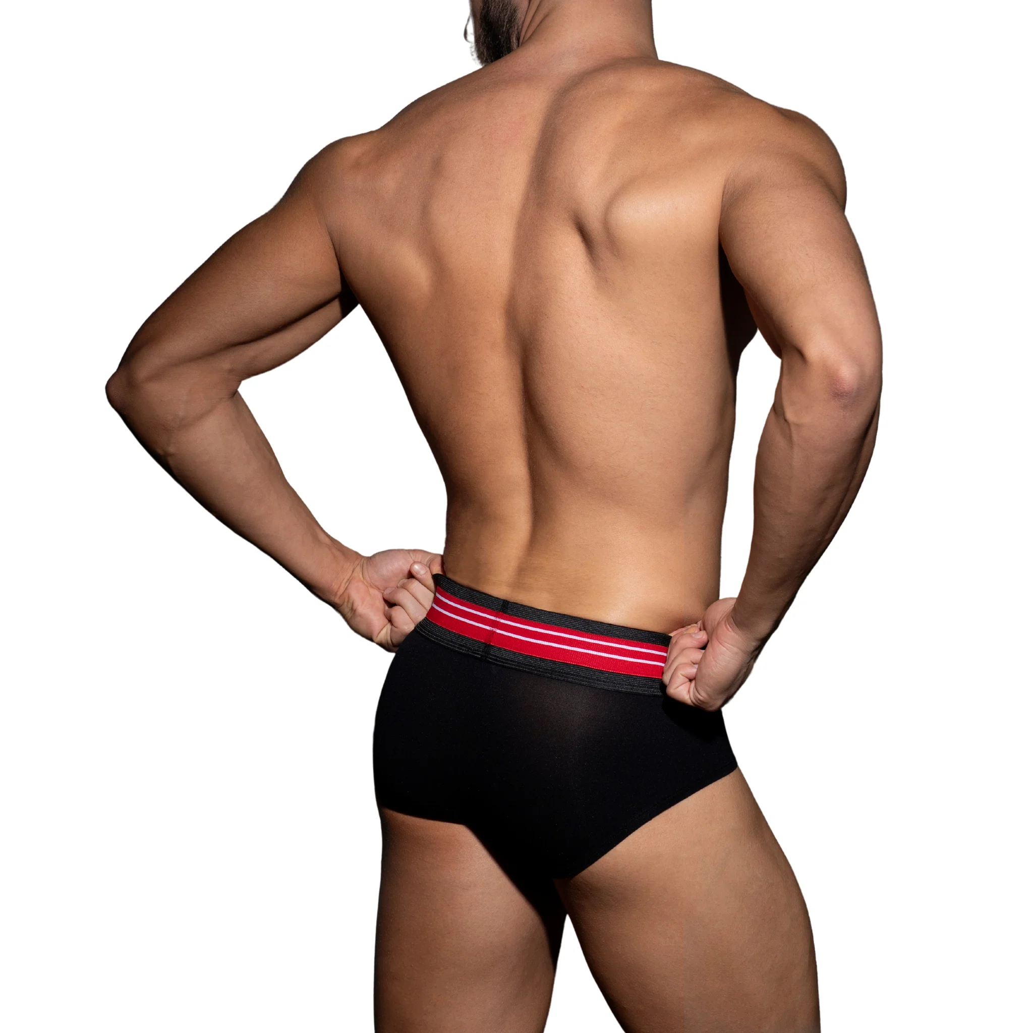AD Fetish Double Stripe Brief Red ADF112 - Image 3