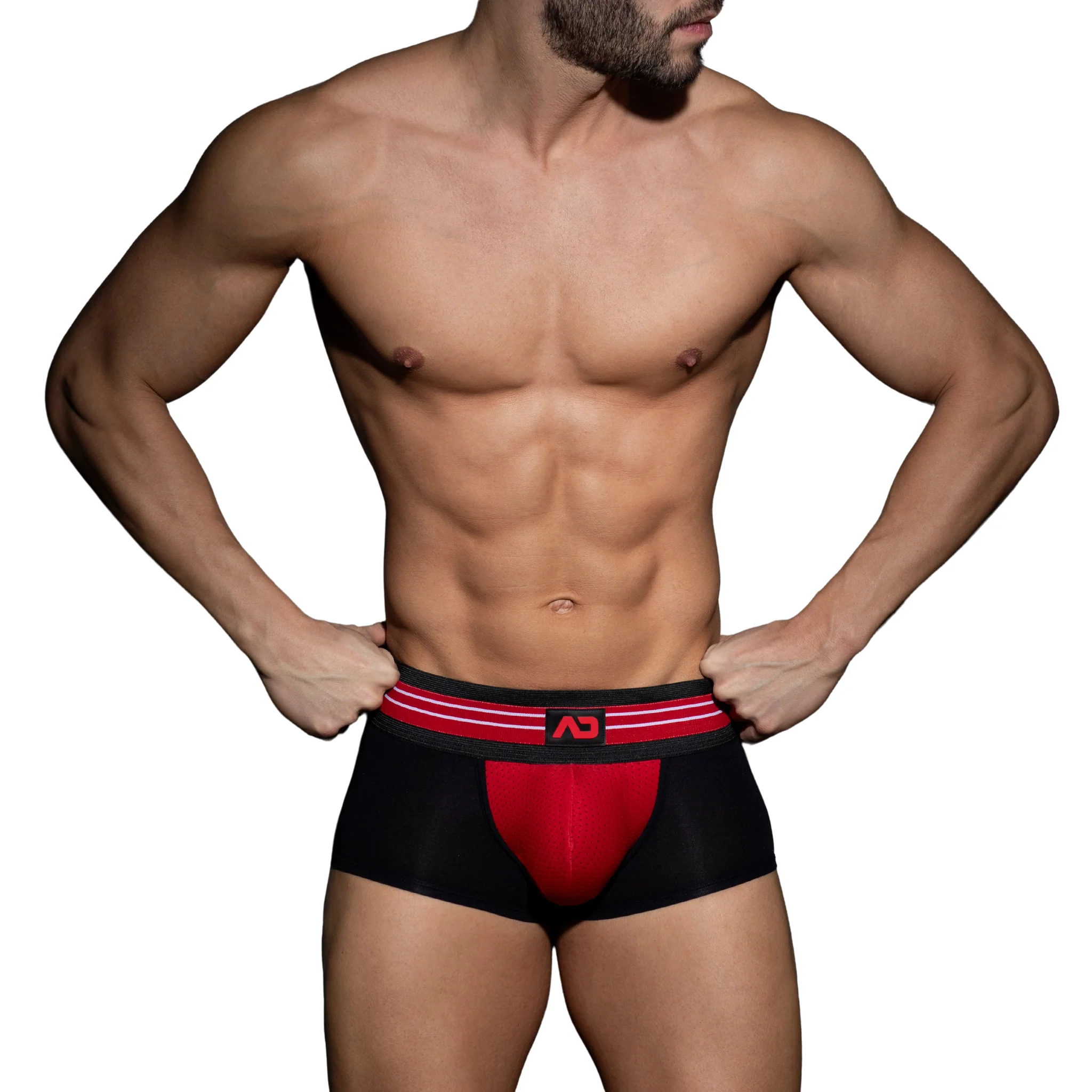 AD Fetish Double Stripe Trunk Red ADF113 - Image 2