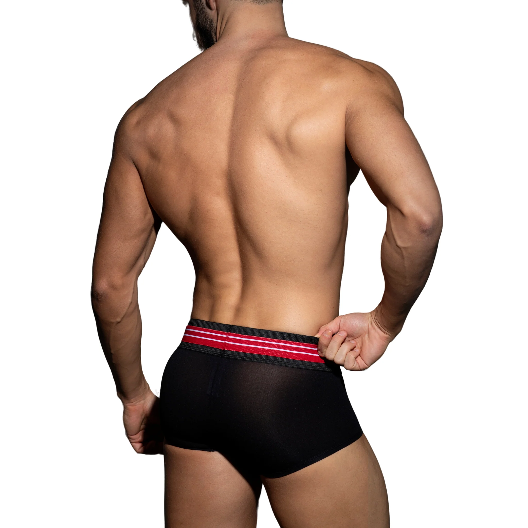 AD Fetish Double Stripe Trunk Red ADF113 - Image 3