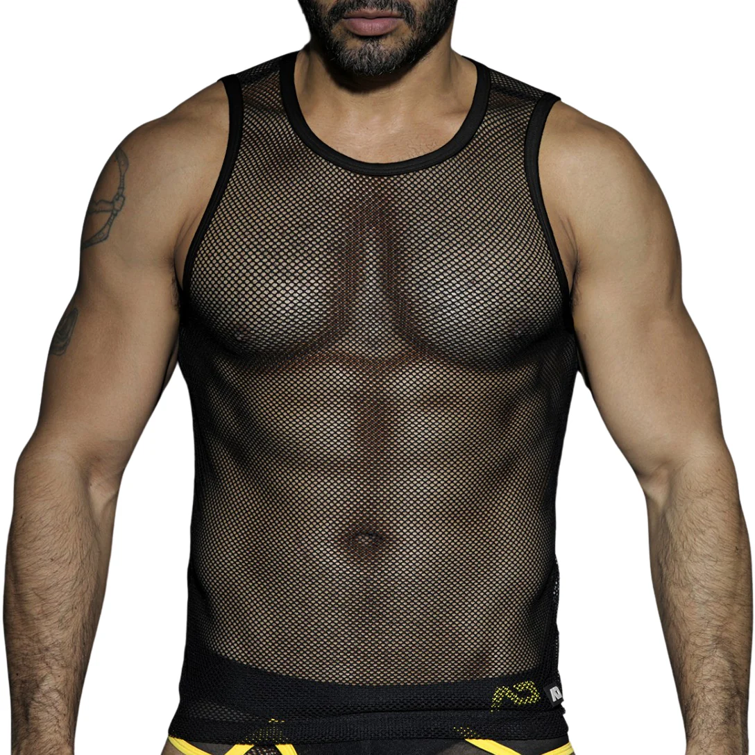 AD Fetish Mesh Tank Top Black ADF01 - Image 2