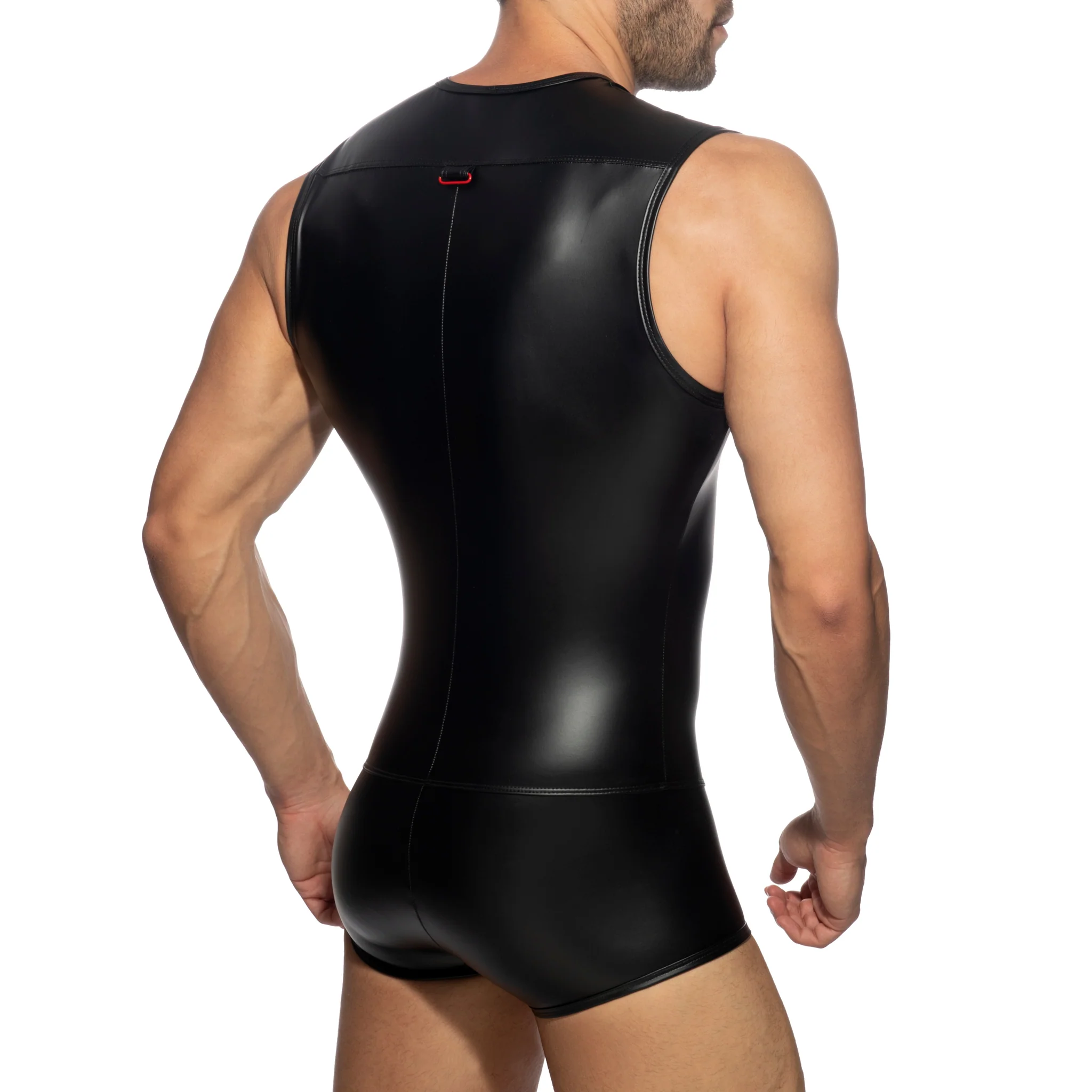 AD Fetish Front Zip Rub Body Trunk Black ADF144 - Image 3