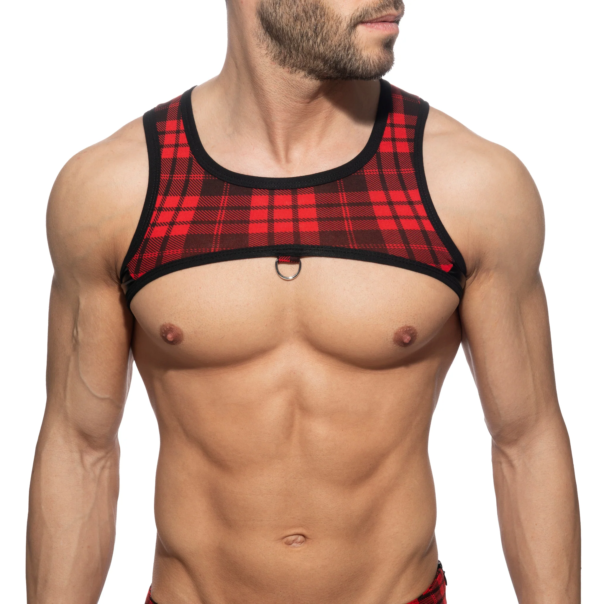 AD Fetish Laddie Ring Harness Red ADF206 - Image 2
