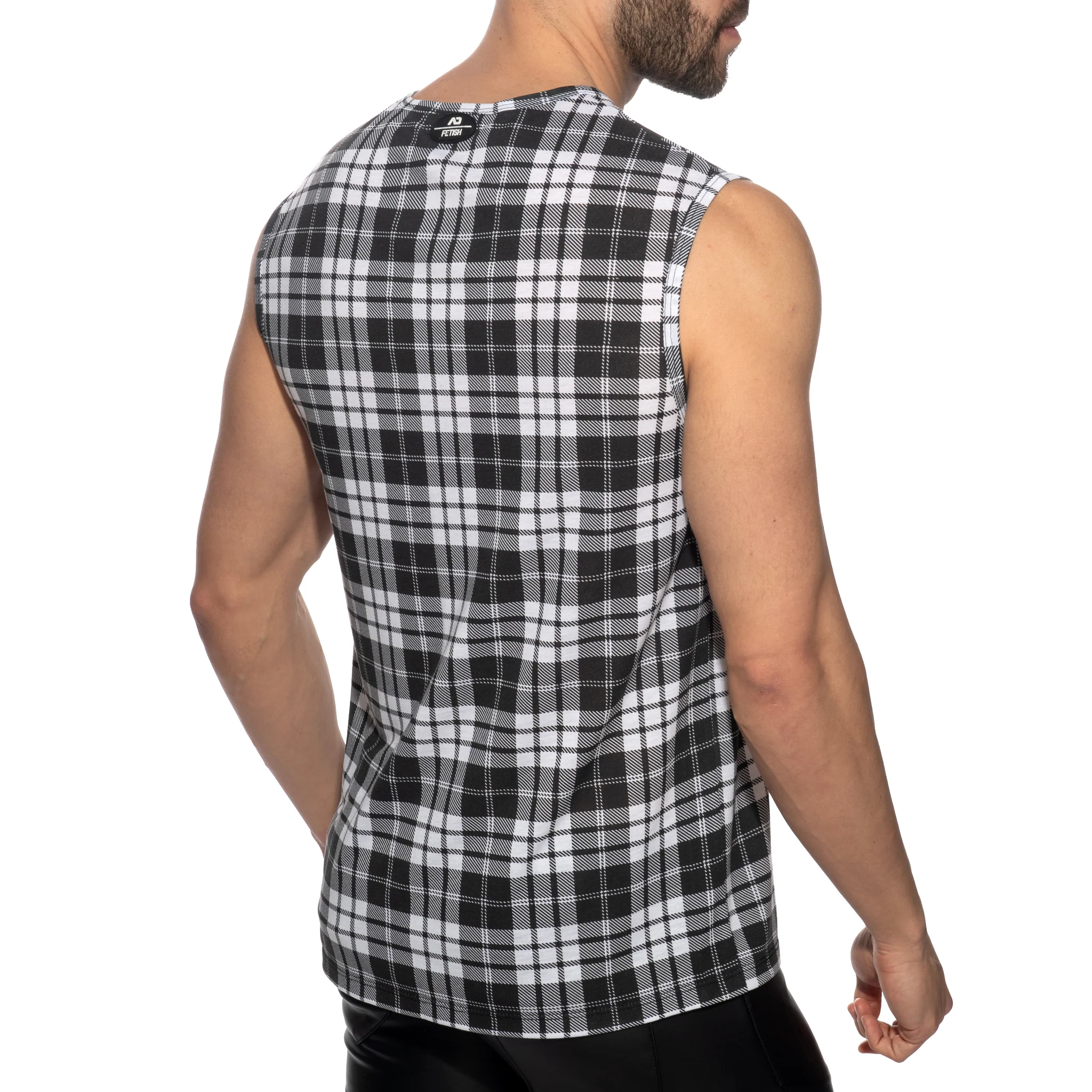AD Fetish Laddie Tank Top White ADF232 - Image 3