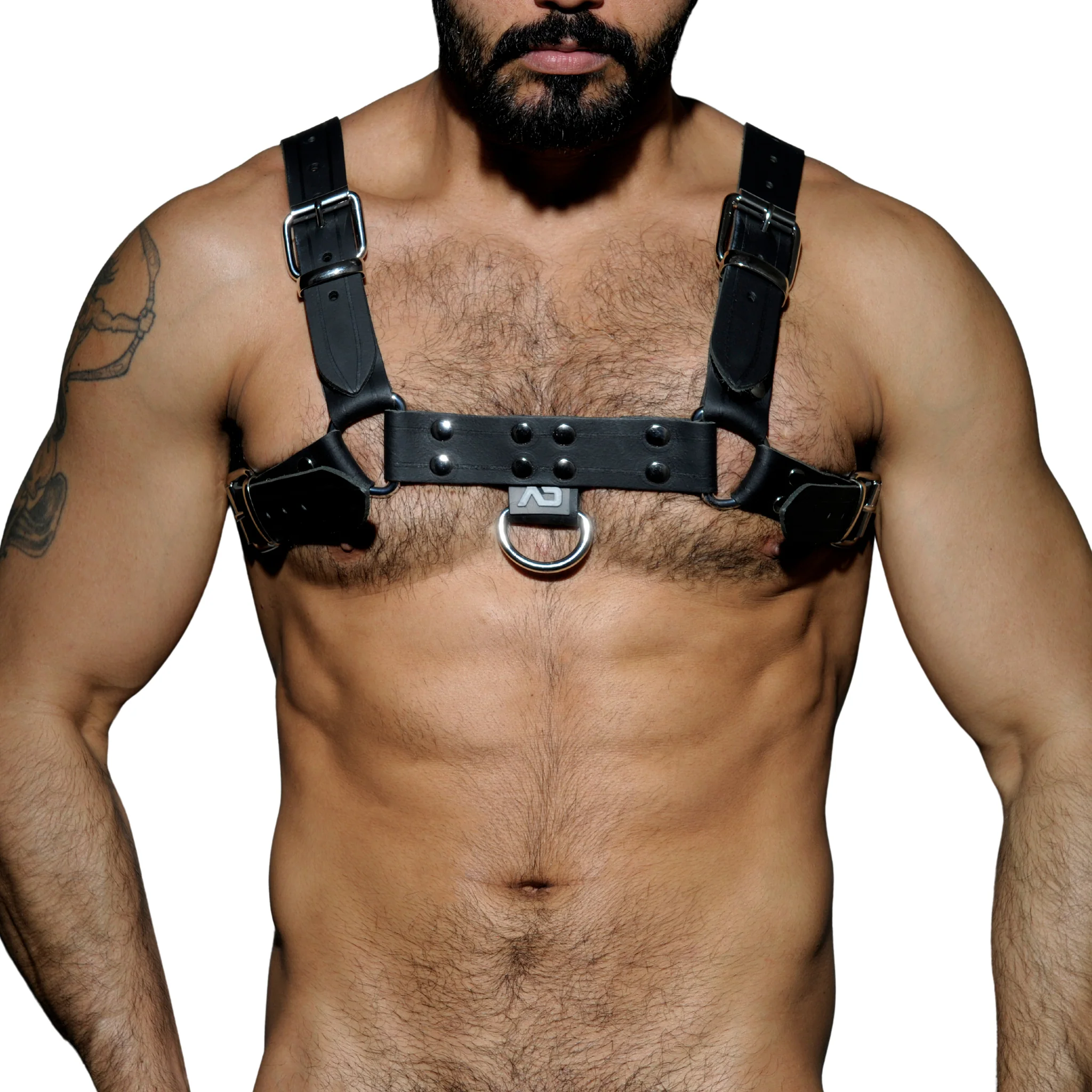AD Fetish Leather Harness Black ADF30 - Image 2