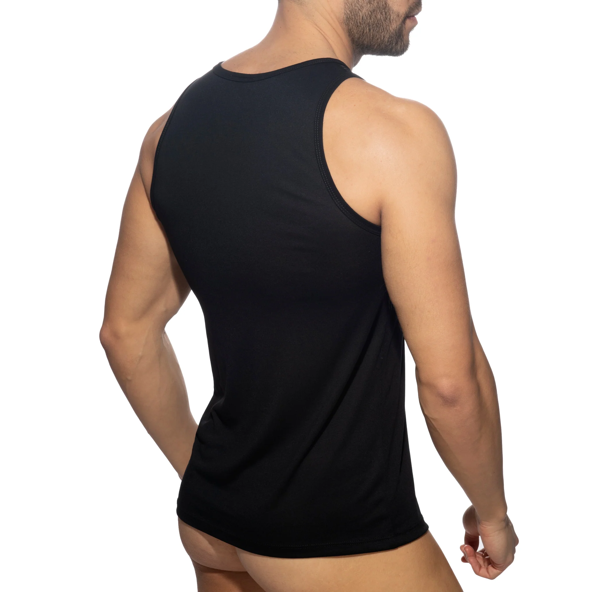 AD Fetish Mesh-Striped Tank Top Black ADF167 - Image 3
