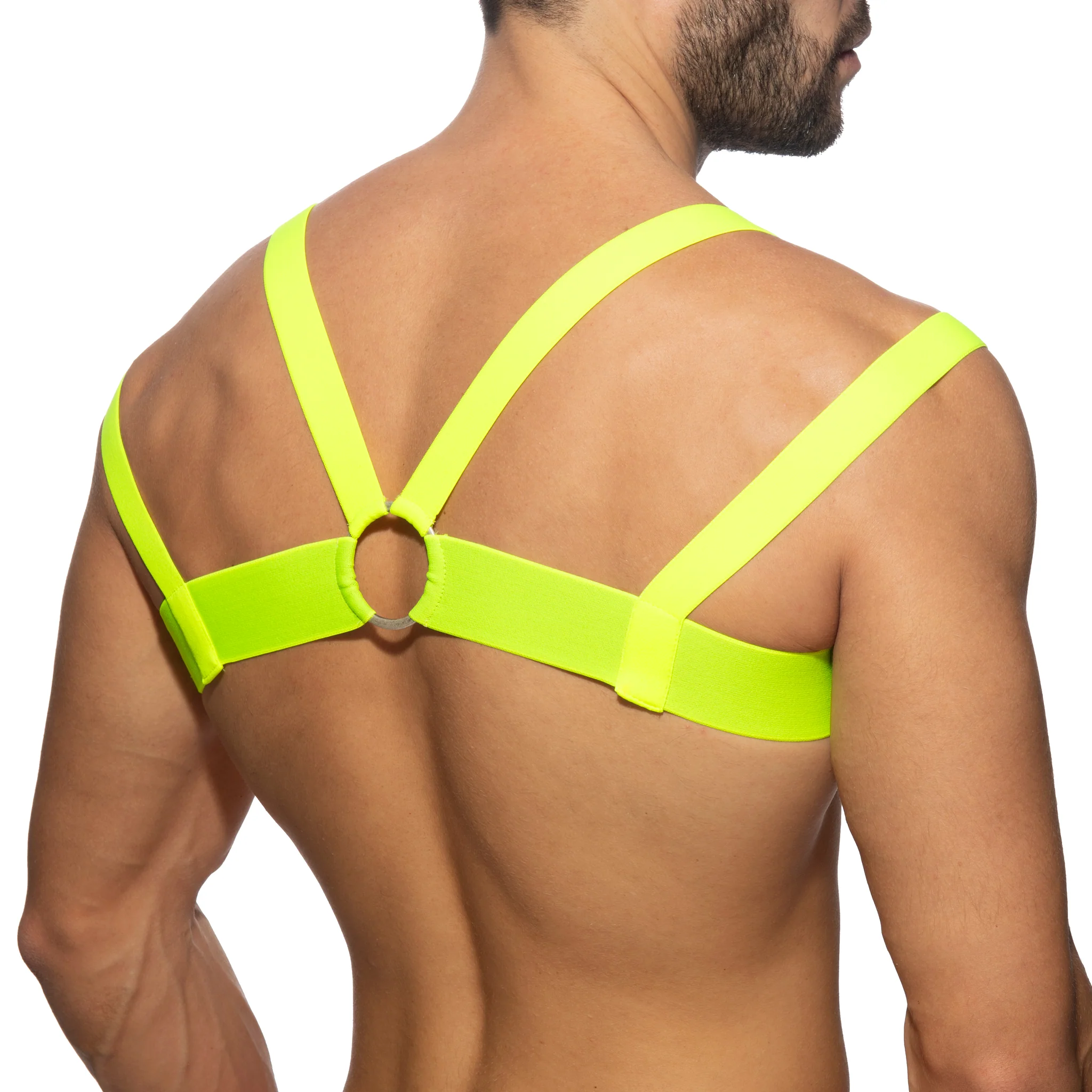 AD Fetish Neon Multi Band Harness Neon Yellow ADF173 - Image 3
