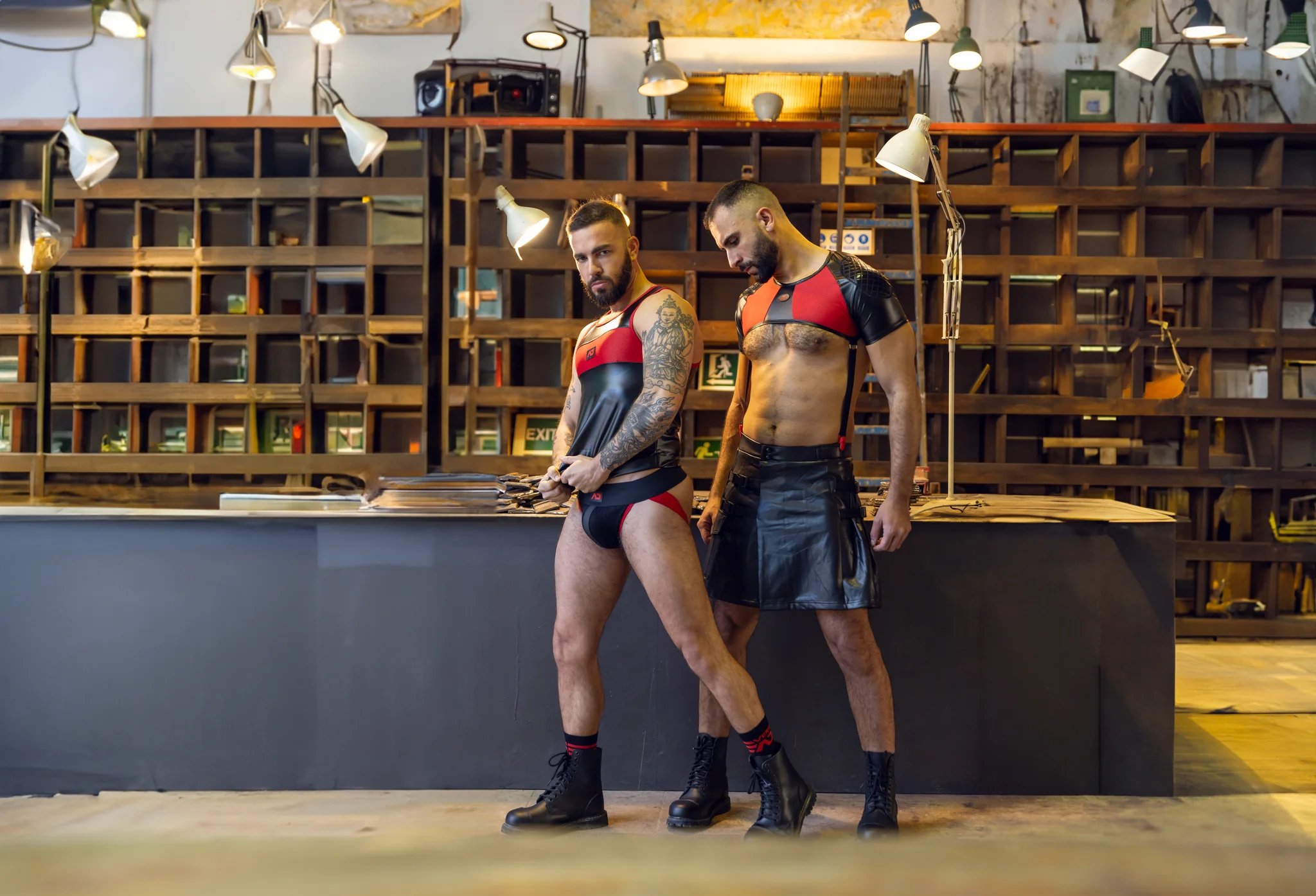AD Fetish Rib Jock Red ADF84 - Image 4