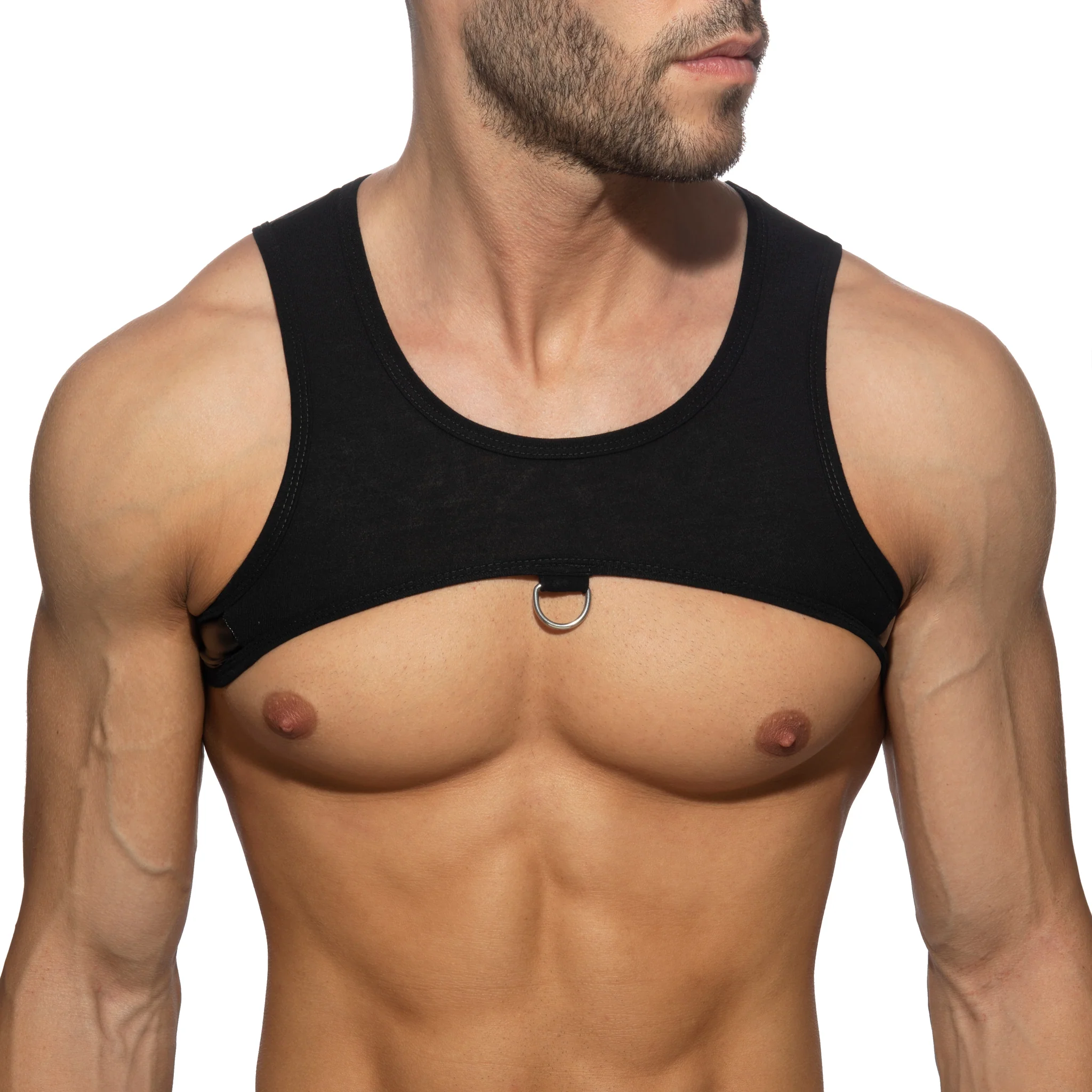 AD Fetish Ring Plain Harness Black ADF208 - Image 2