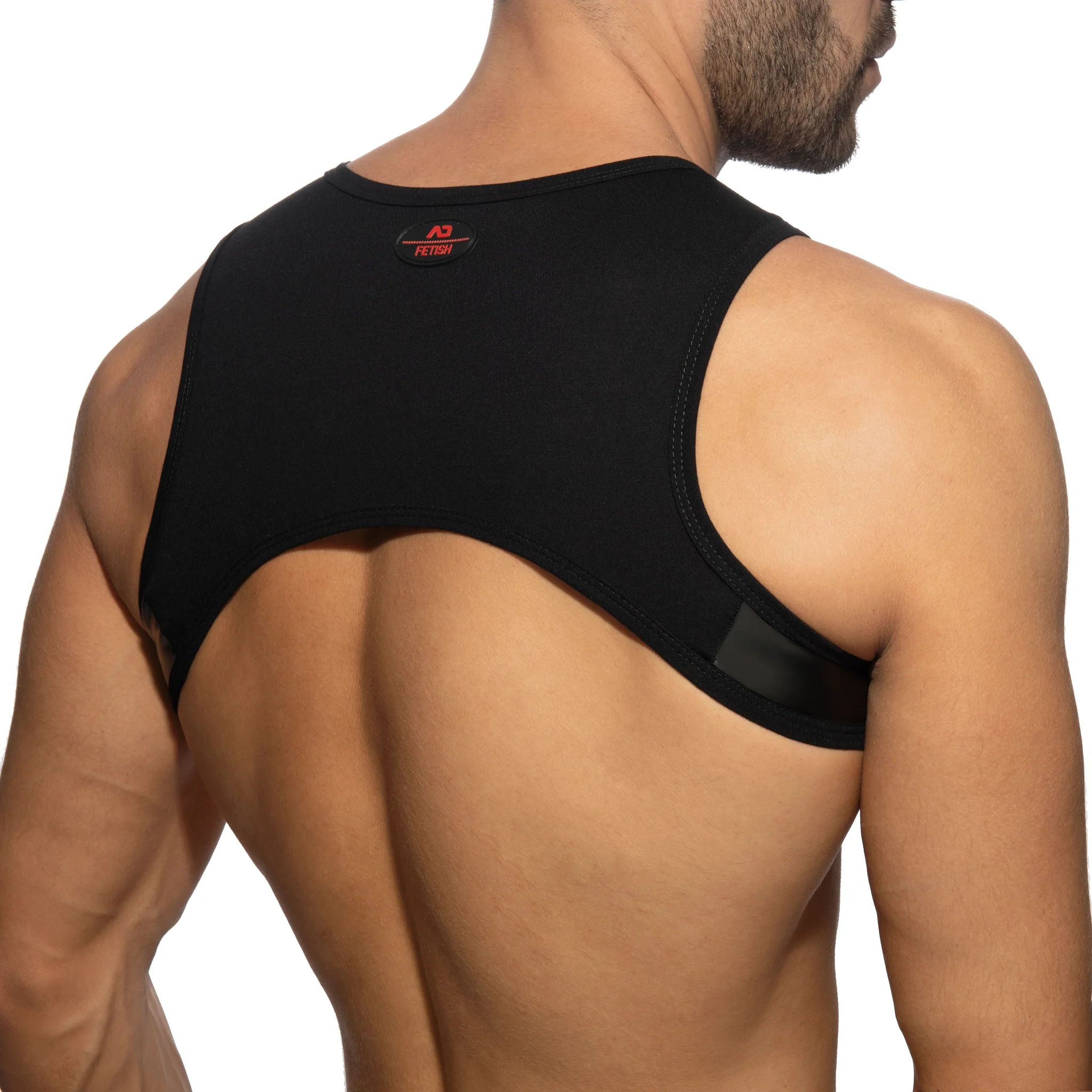 AD Fetish Ring Plain Harness Black ADF208 - Image 3