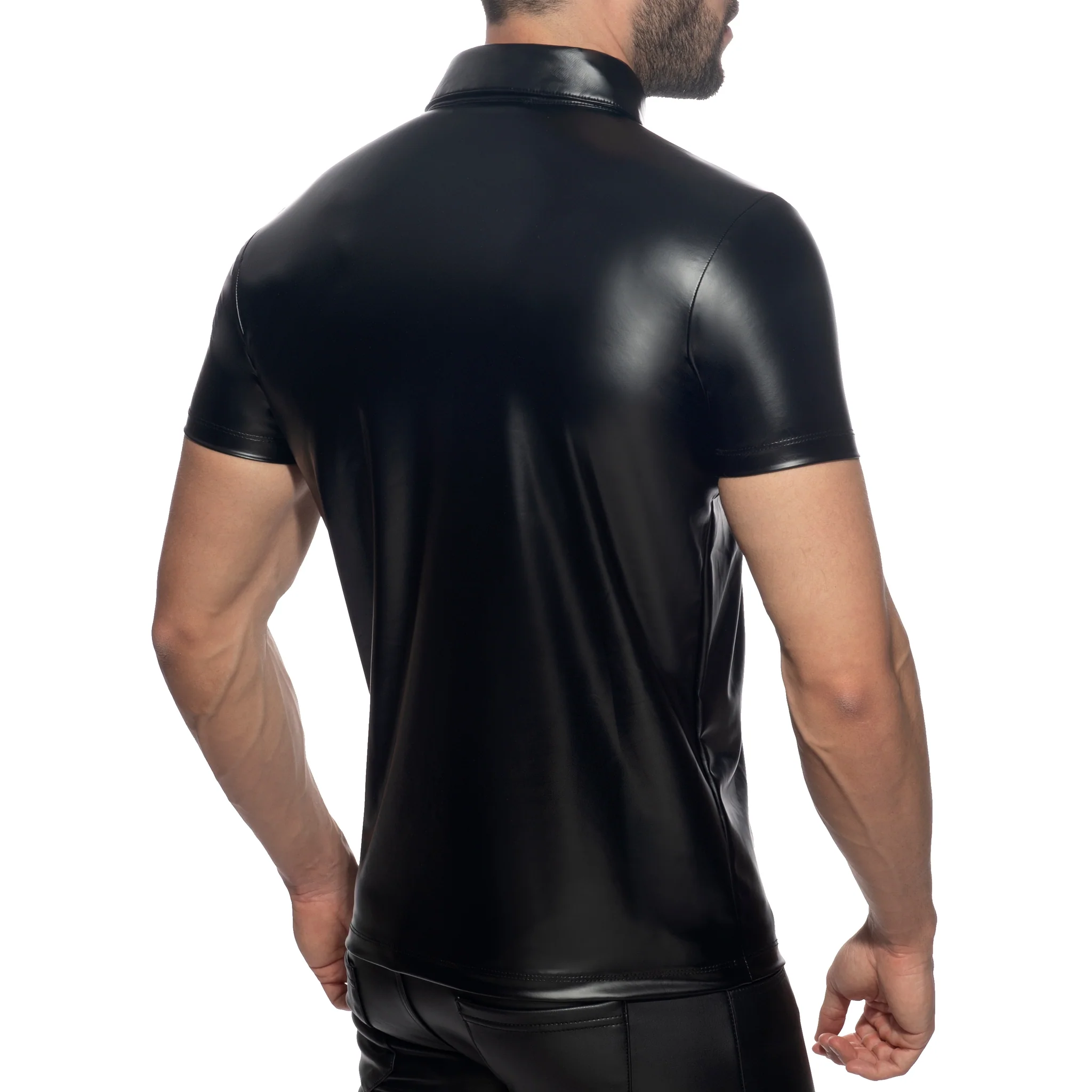 AD Fetish Rub Polo-Shirt Black ADF158 - Image 3