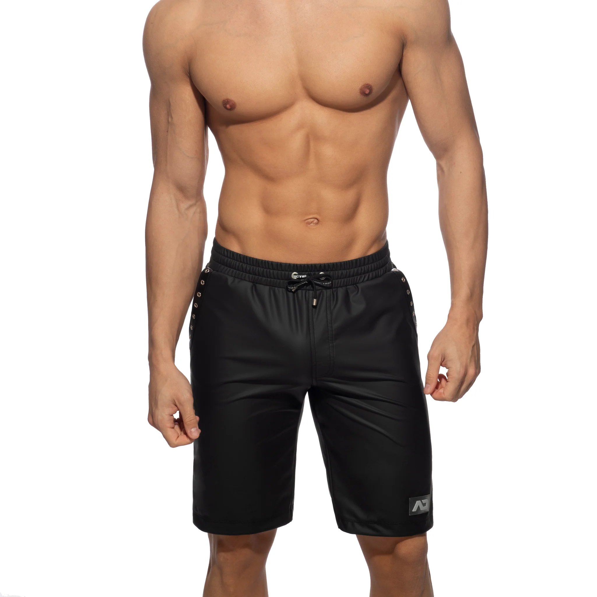 AD Fetish Rub Tape Sports Bermudas Black ADF214 - Image 2