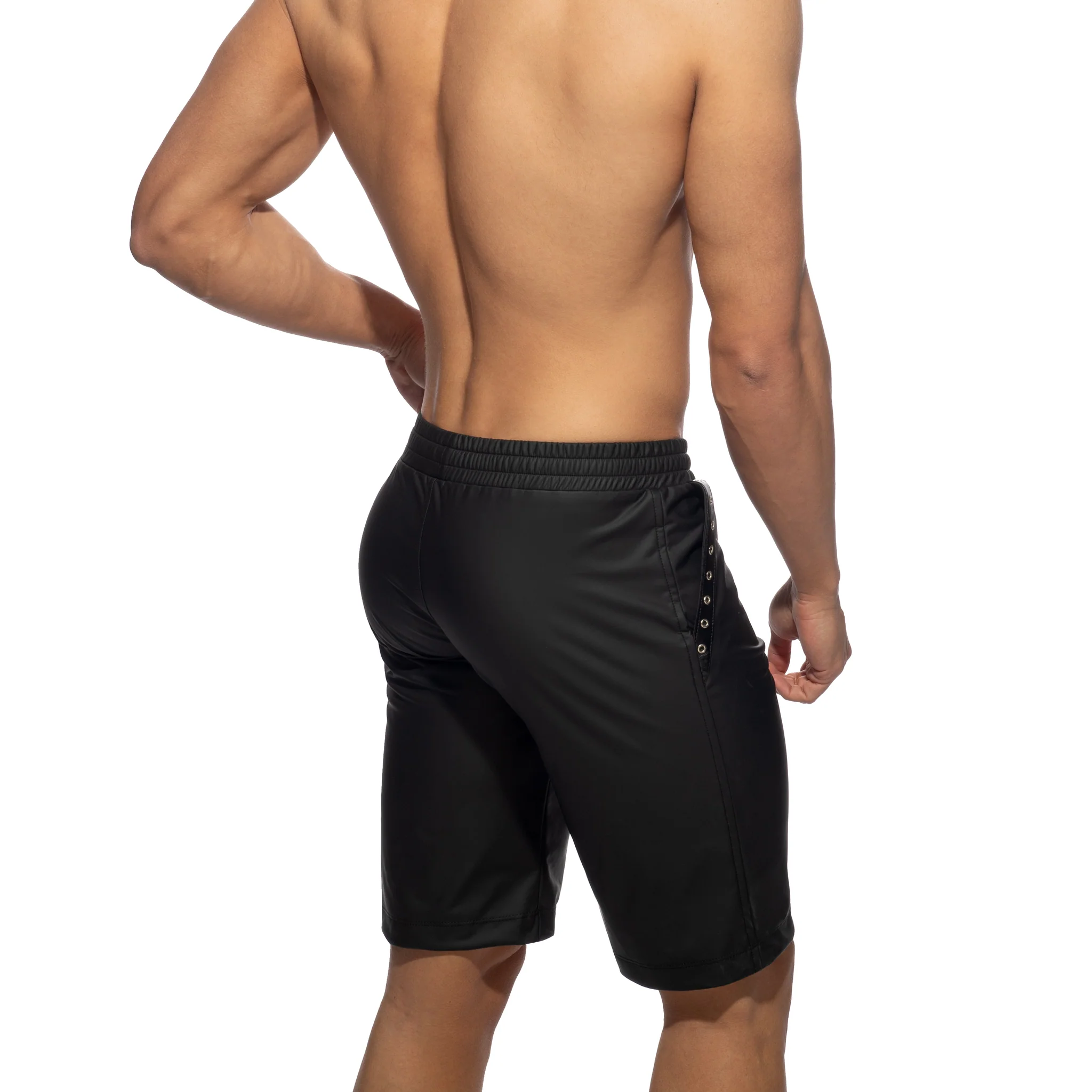 AD Fetish Rub Tape Sports Bermudas Black ADF214 - Image 3