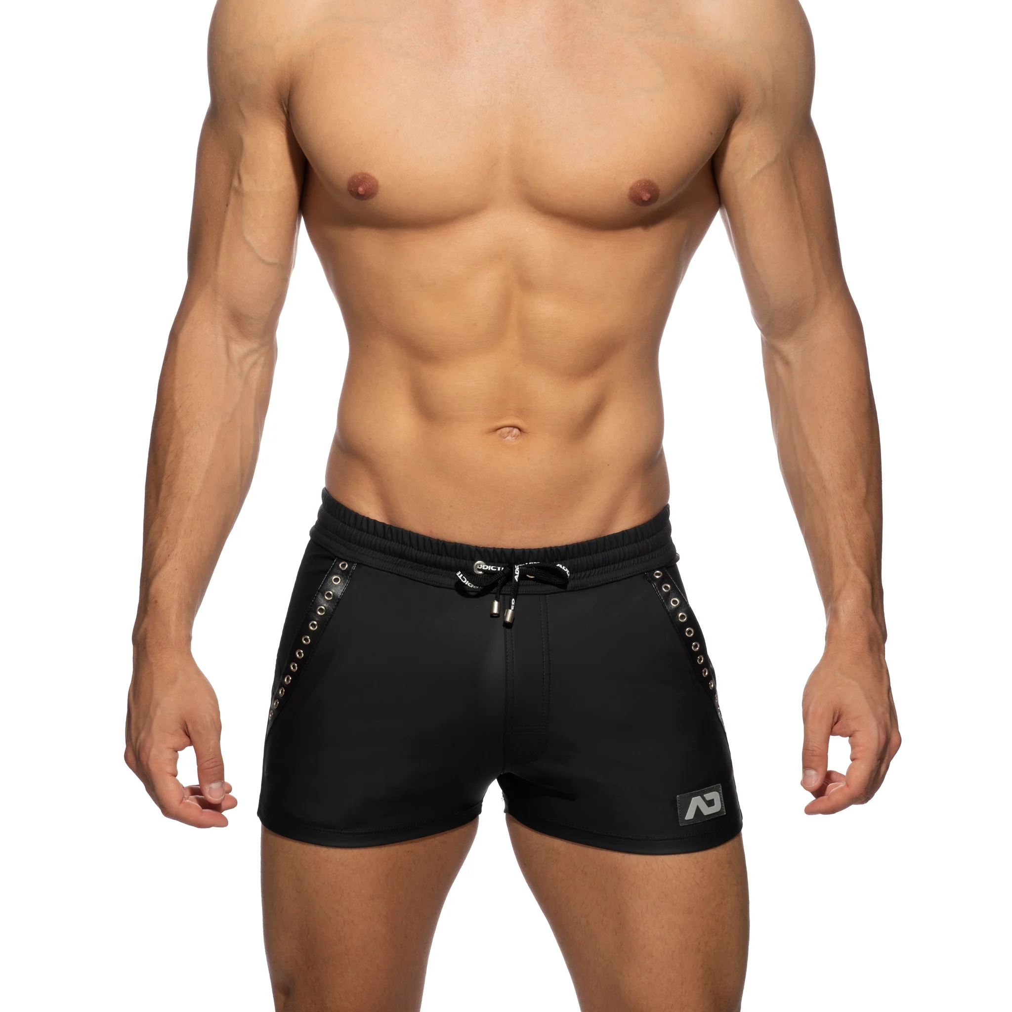 AD Fetish Rub Tape Sports Short Black ADF140 - Image 2