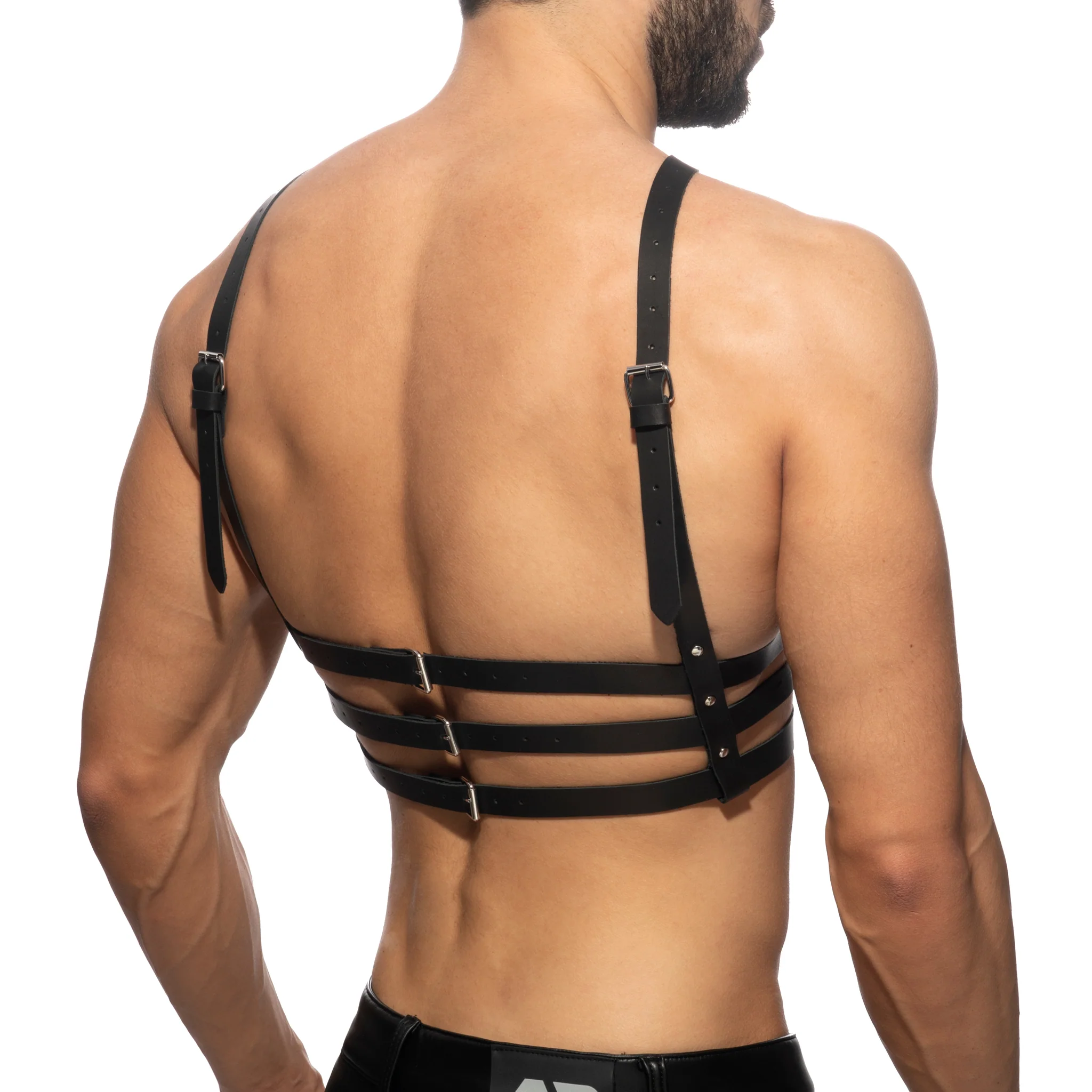 AD Fetish Stack Leather Harness Black ADF200 - Image 3