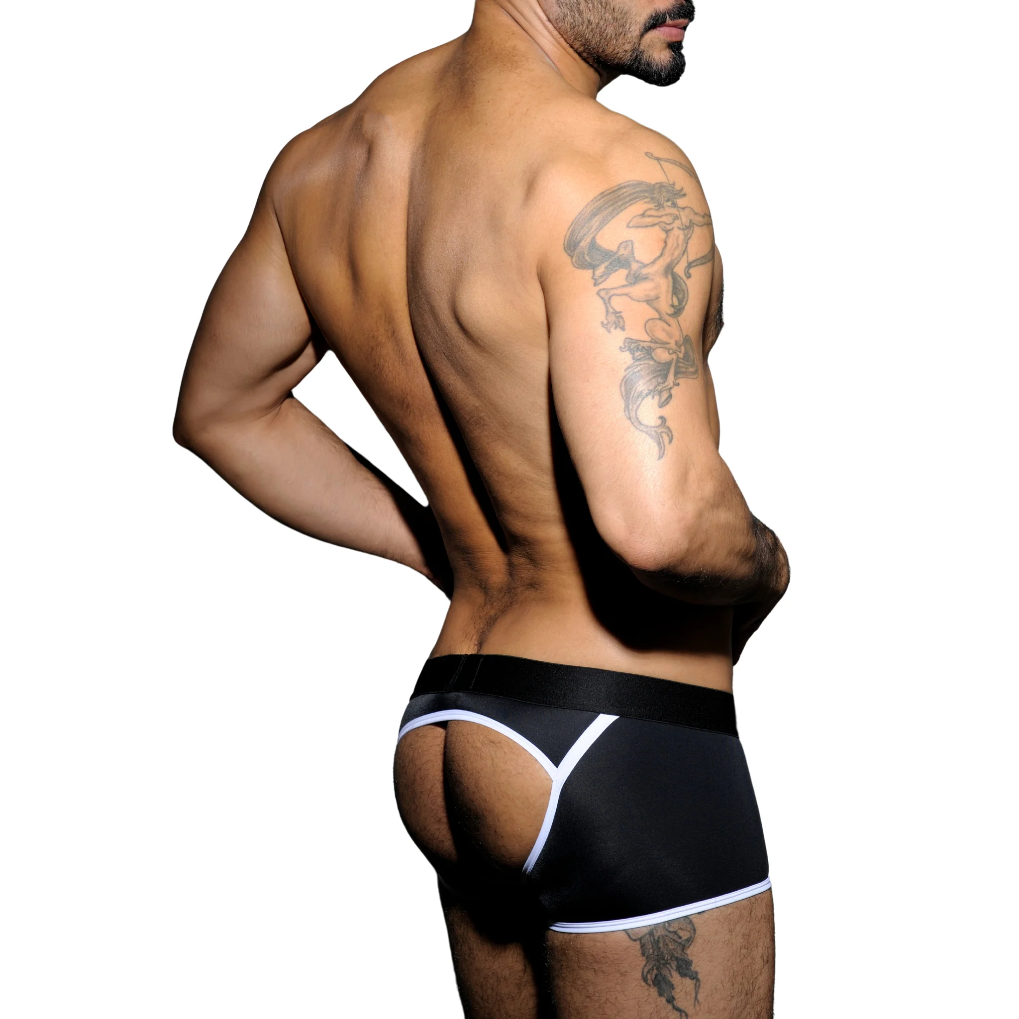 AD Fetish Stripe Fetish Boxer White ADF12 - Image 2