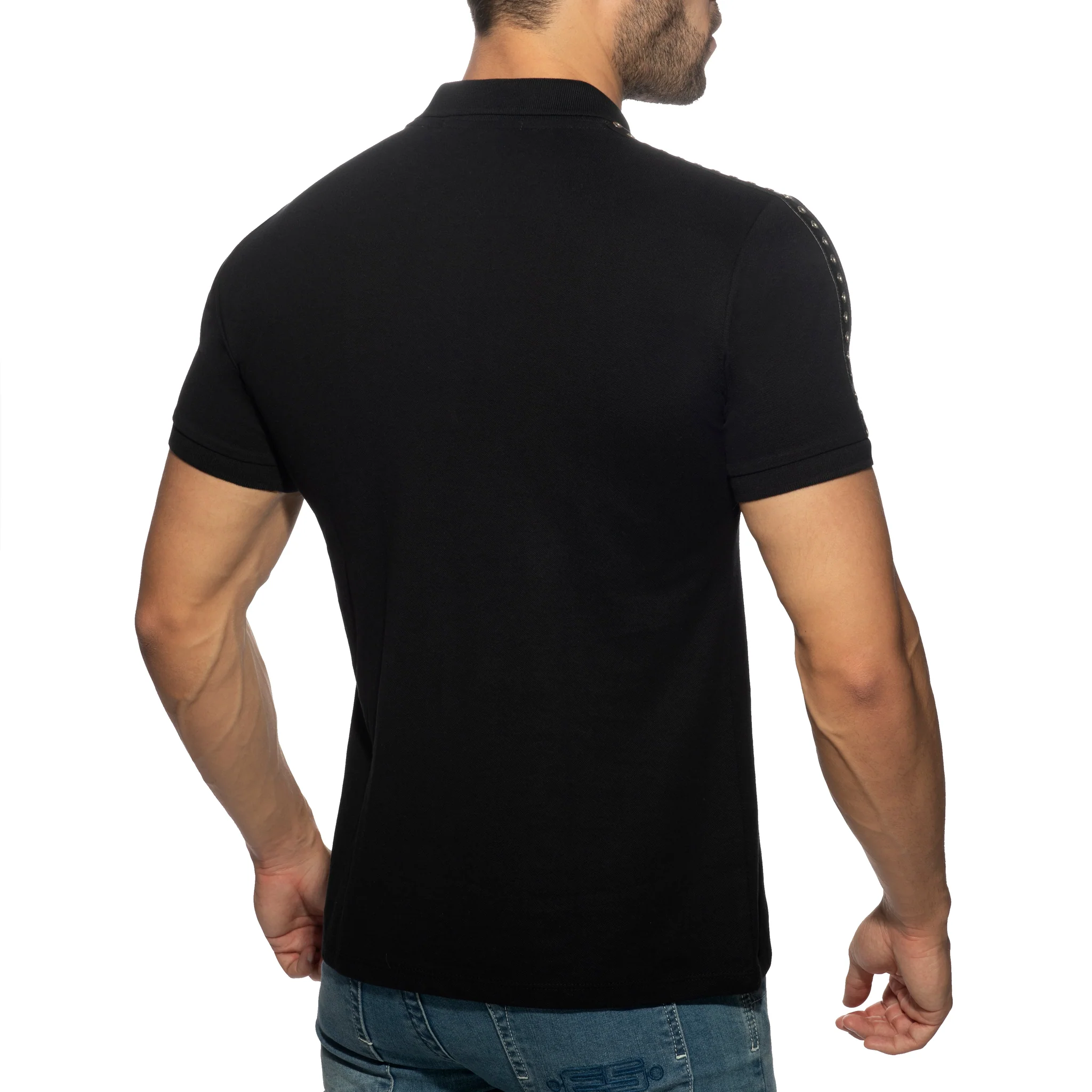 AD Fetish Tape Polo Black ADF143 - Image 3