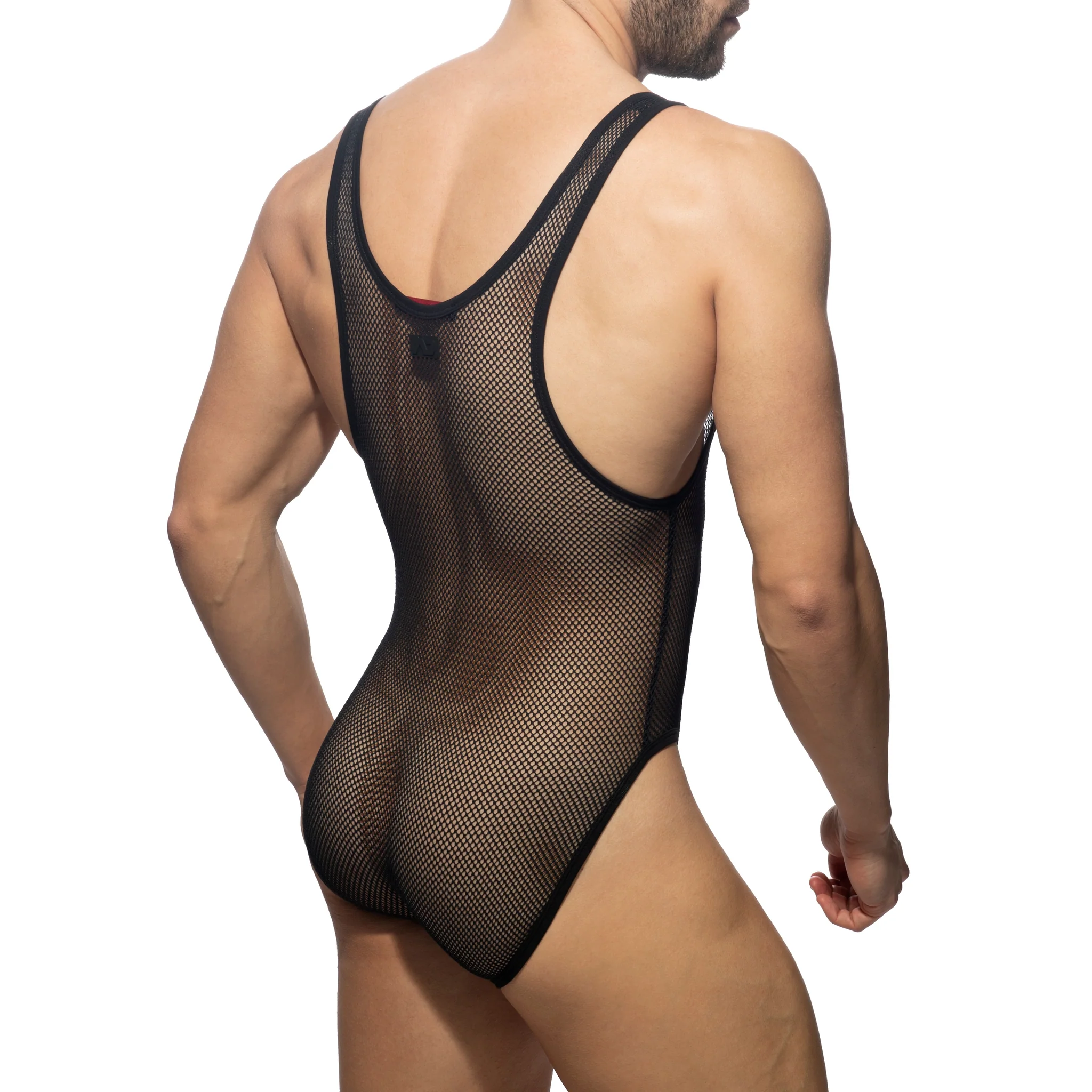 AD Fetish Zip Mesh Body Suit Black ADF156 - Image 3