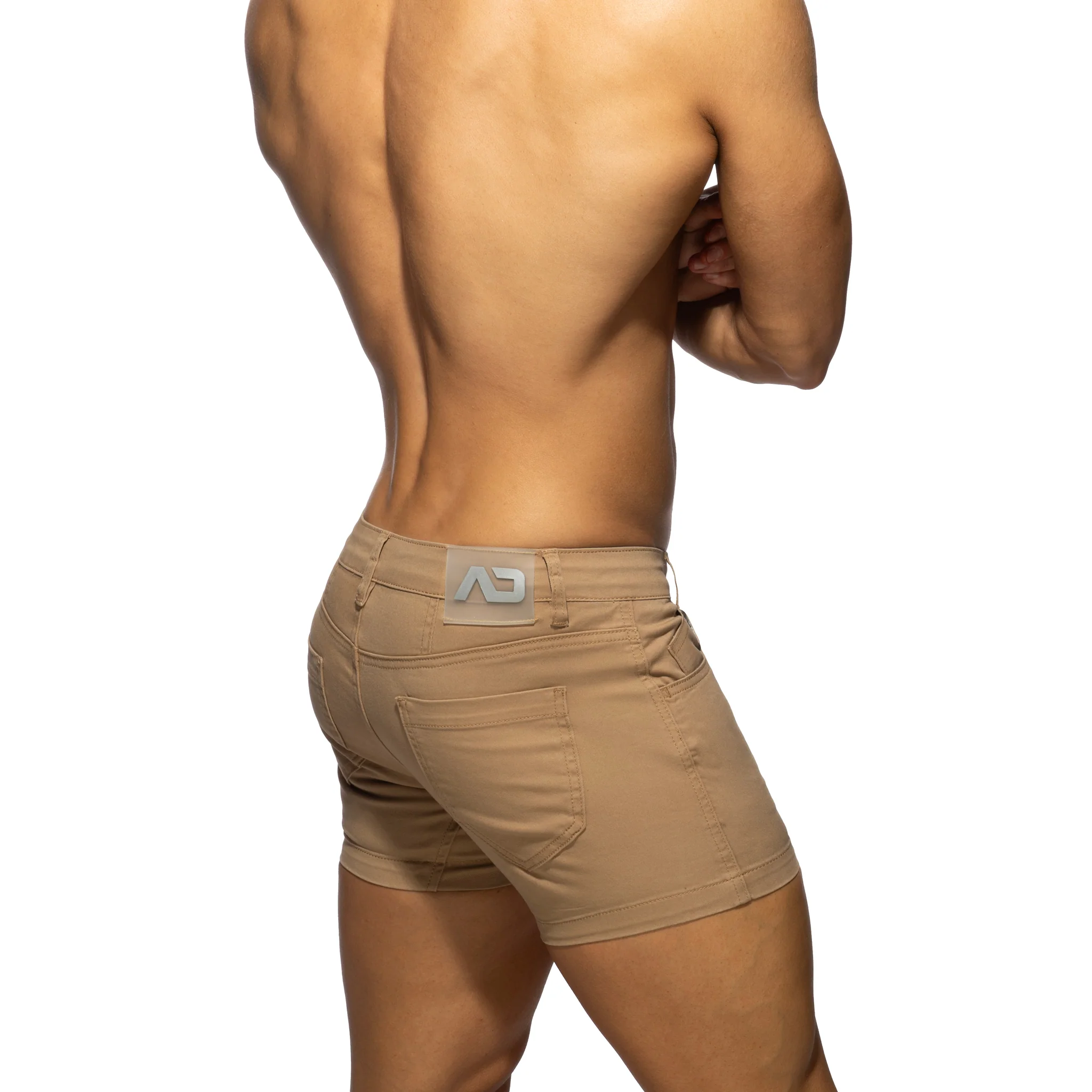 Addicted 5 Pockets Summer Shorts Beige AD1195 - Image 3