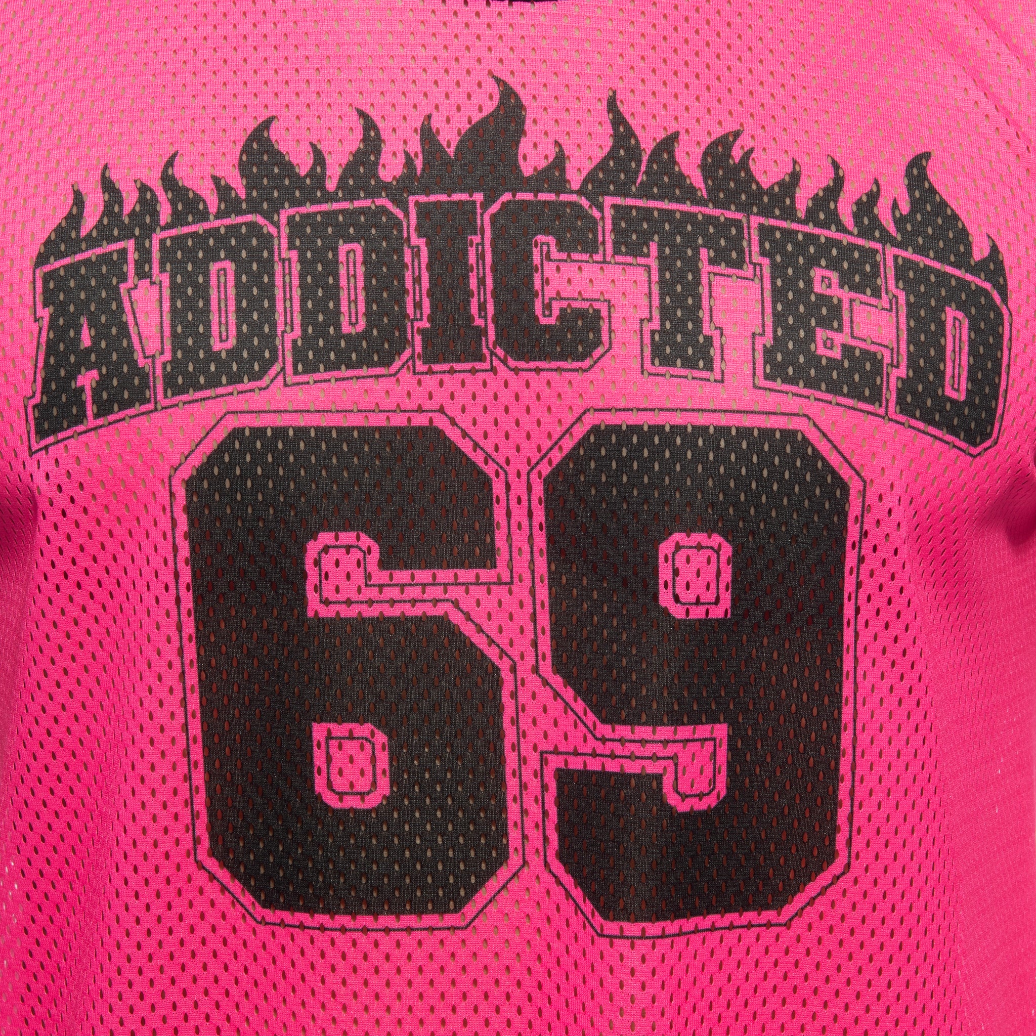 Addicted 69 Tank Top Neon Pink AD1340 - Image 4