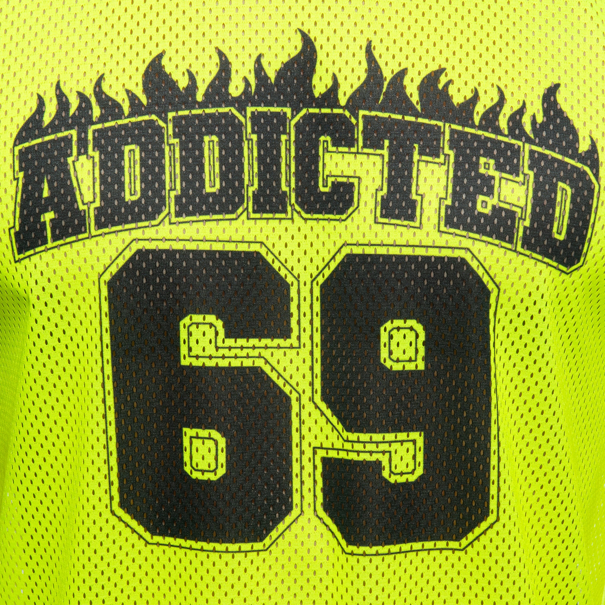 Addicted 69 Tank Top Neon Yellow AD1340 - Image 4