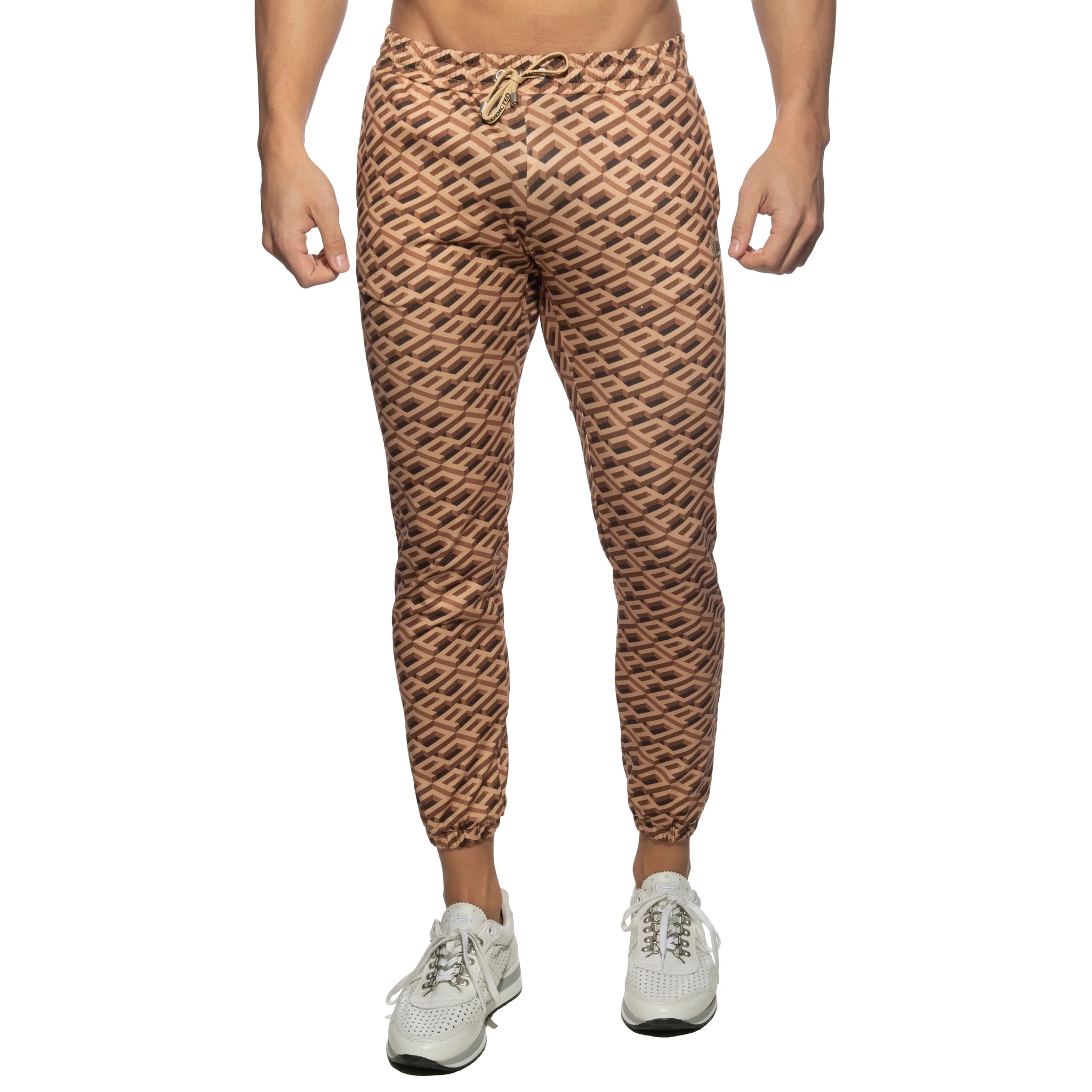 Addicted AD Allover Homewear Pants Brown AD1058 - Image 2