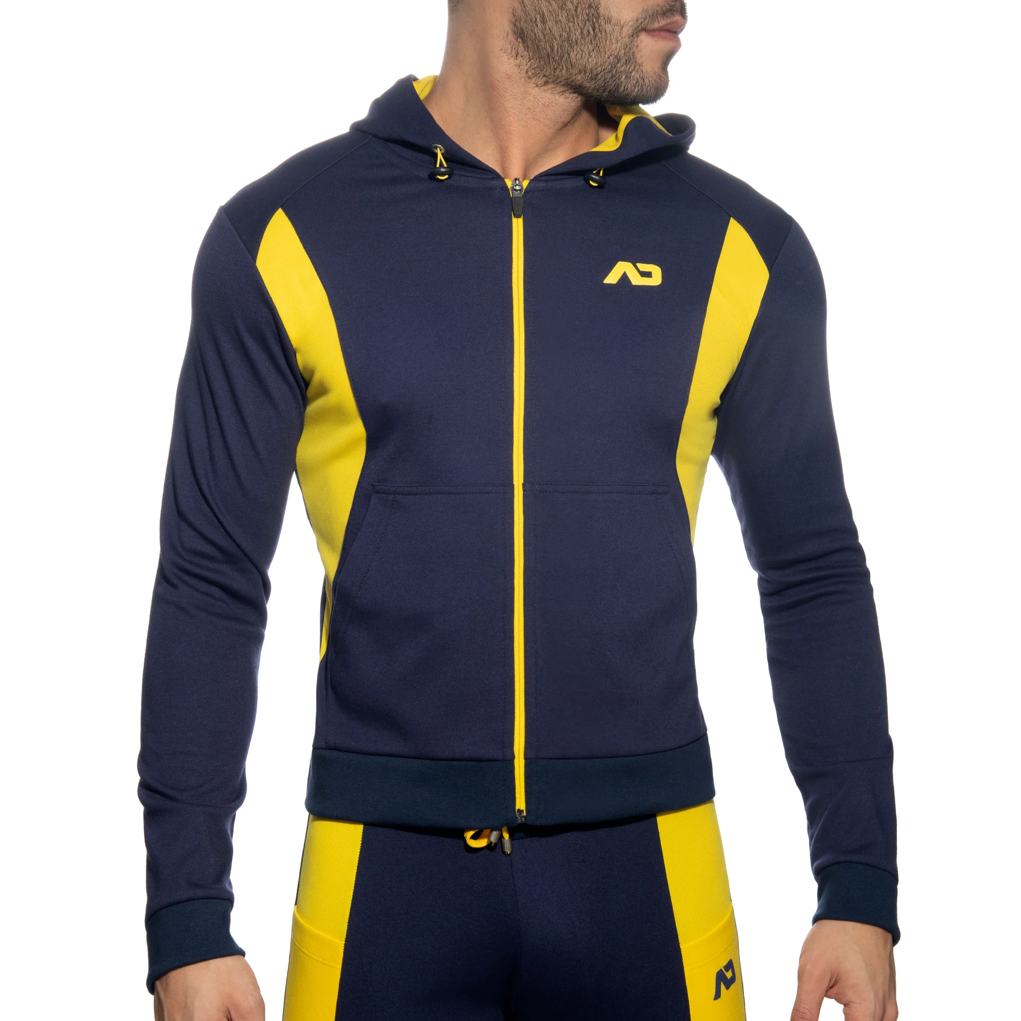 Addicted AD Cotton Sports Hoody Navy AD1065 - Image 2