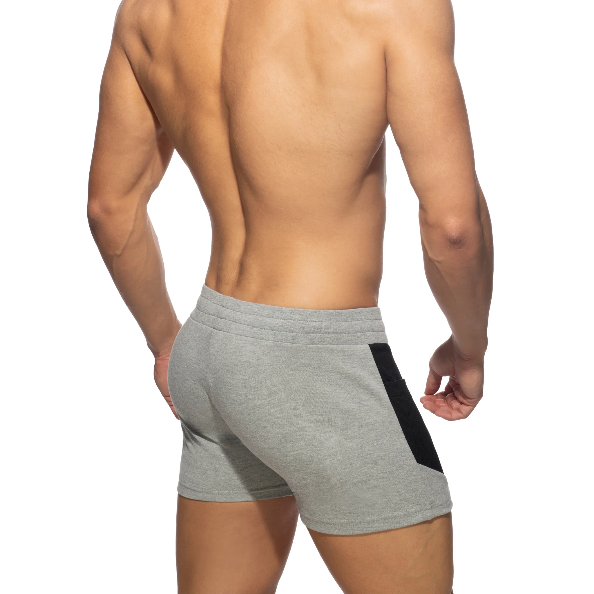 Addicted AD Cotton Sports Shorts Heather Grey AD1068 - Image 3