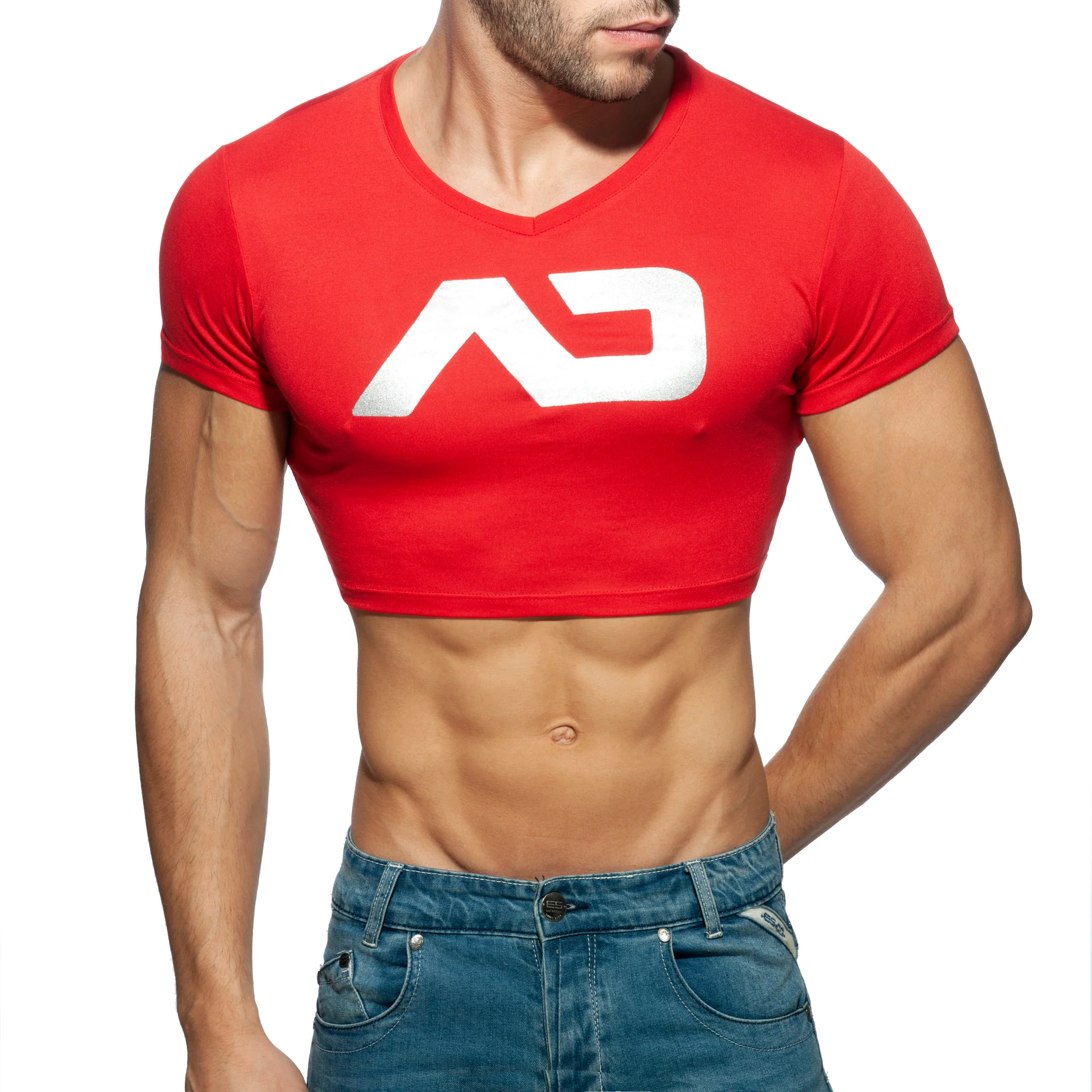 Addicted AD Crop Top Red AD819 - Image 2