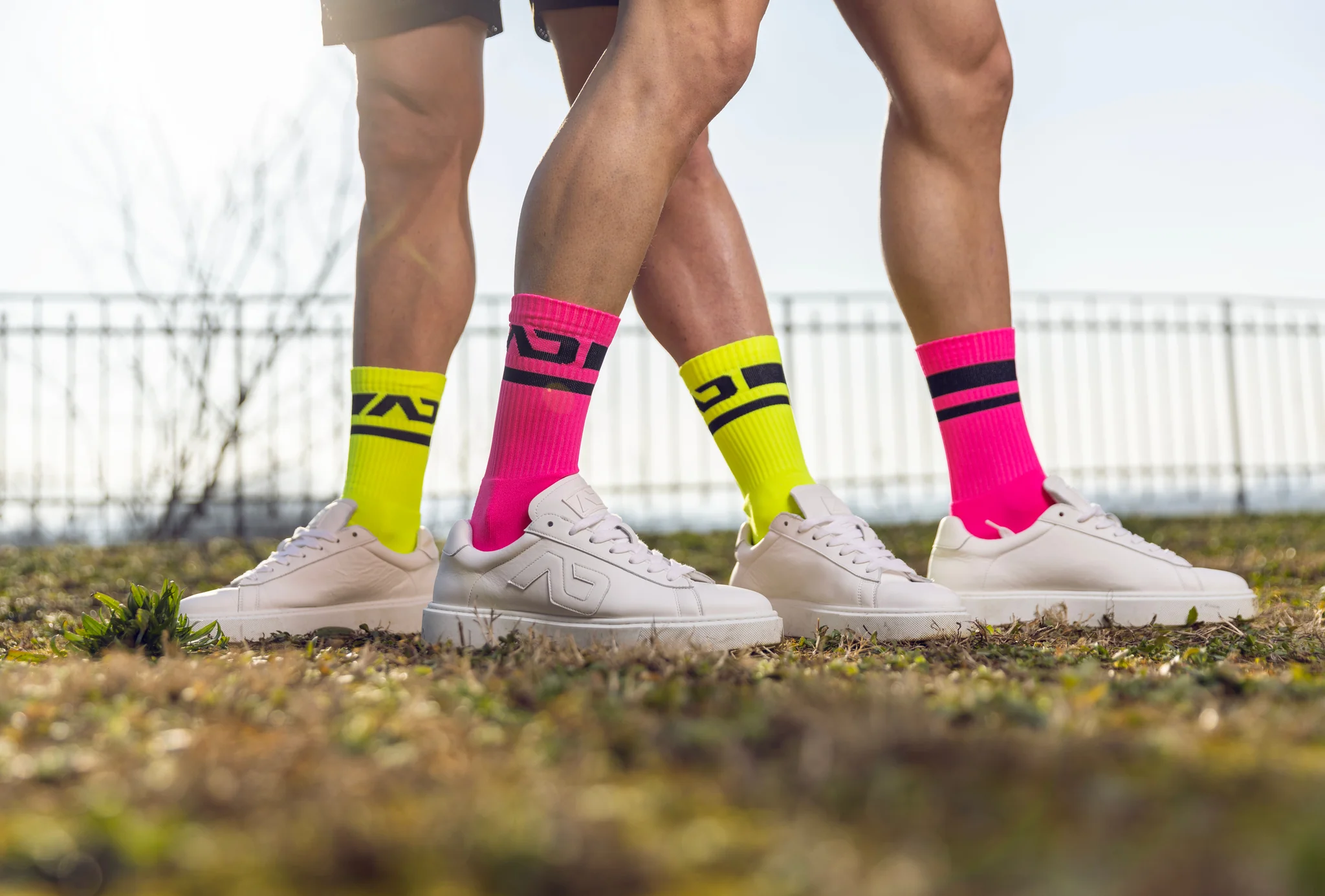 Addicted AD Neon Socks Neon Pink AD1217 - Image 5