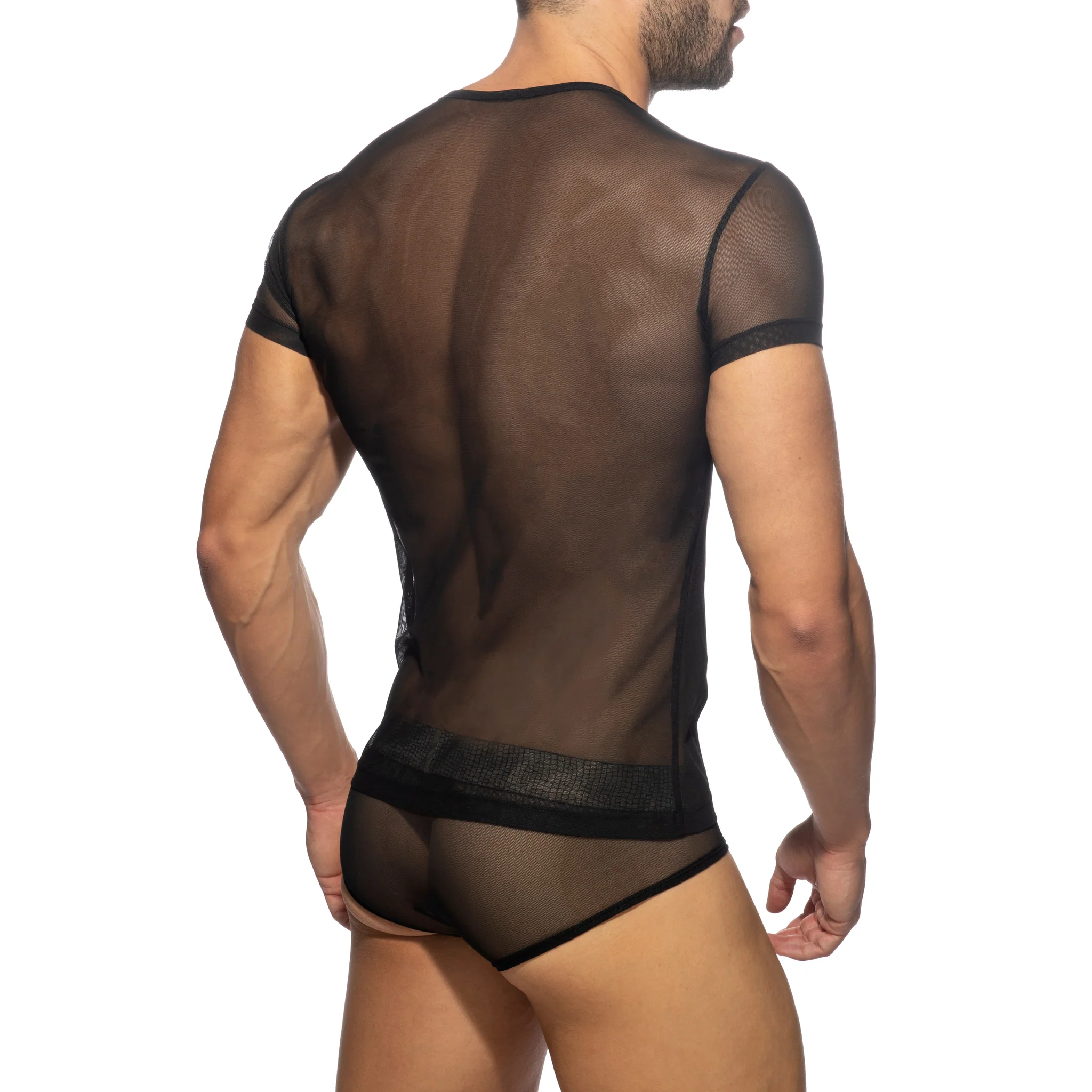 Addicted AD Net T-Shirt Black AD1020 - Image 3