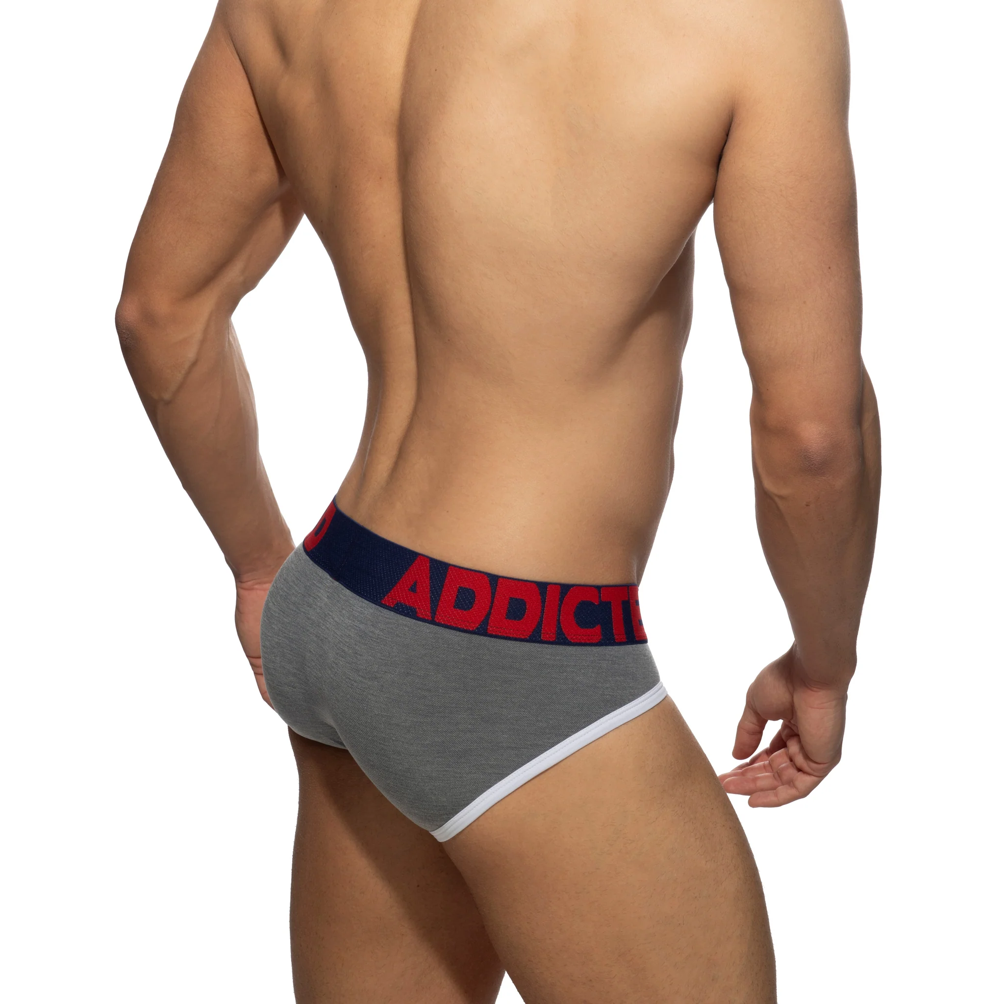 Addicted AD Pique Brief Charcoal AD1247 - Image 3