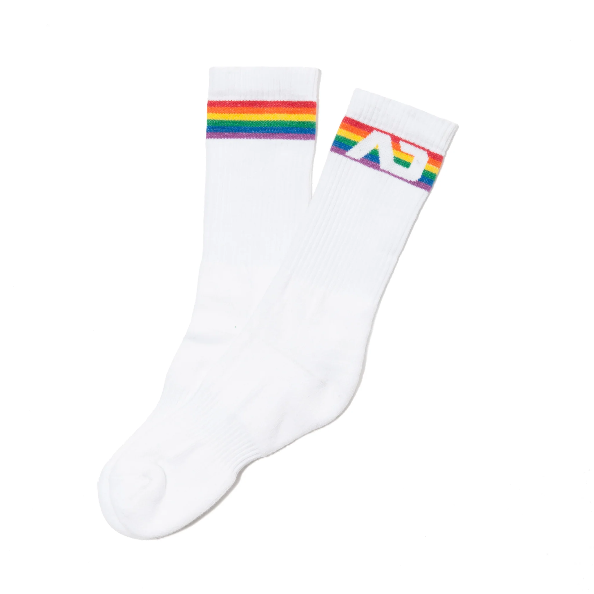 Addicted AD Rainbow Socks White AD839 - Image 3