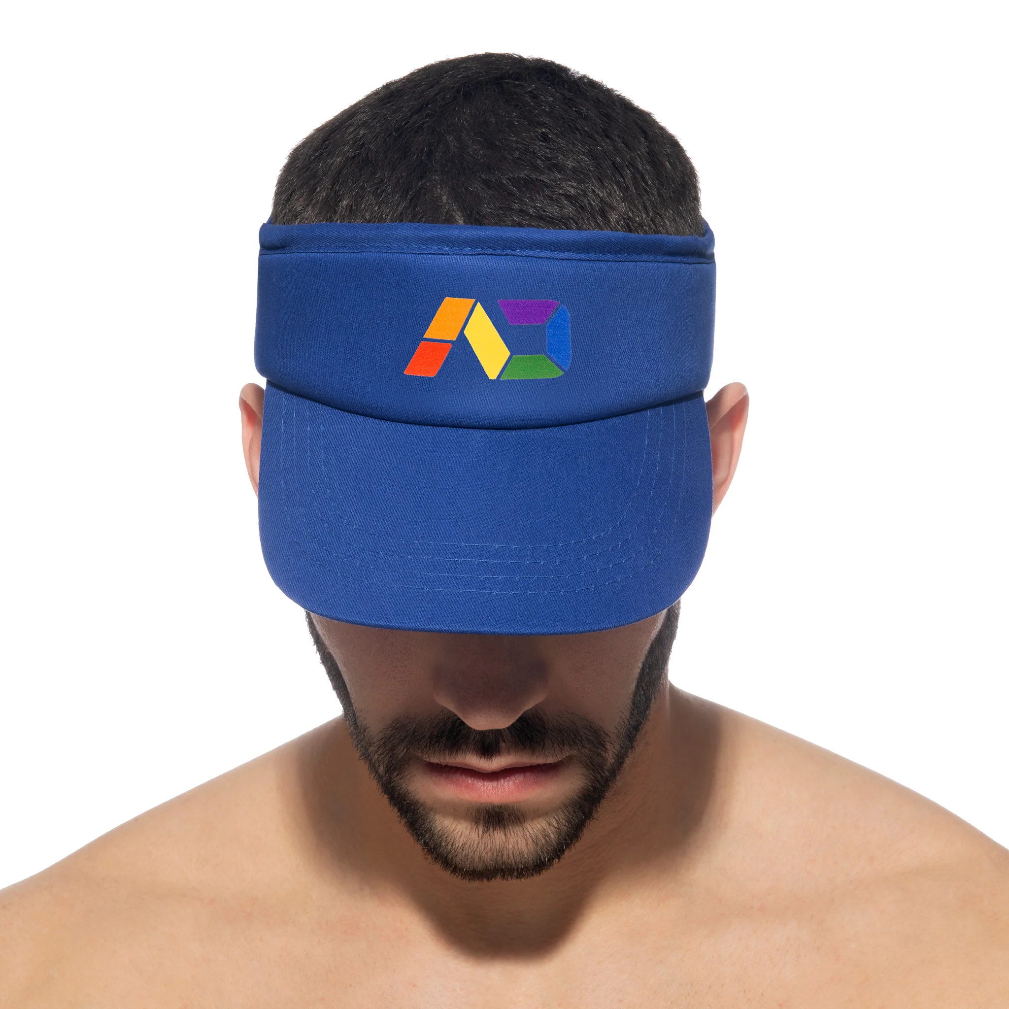 Addicted AD Rainbow Tennis Cap Royal Blue AD1164 - Image 2