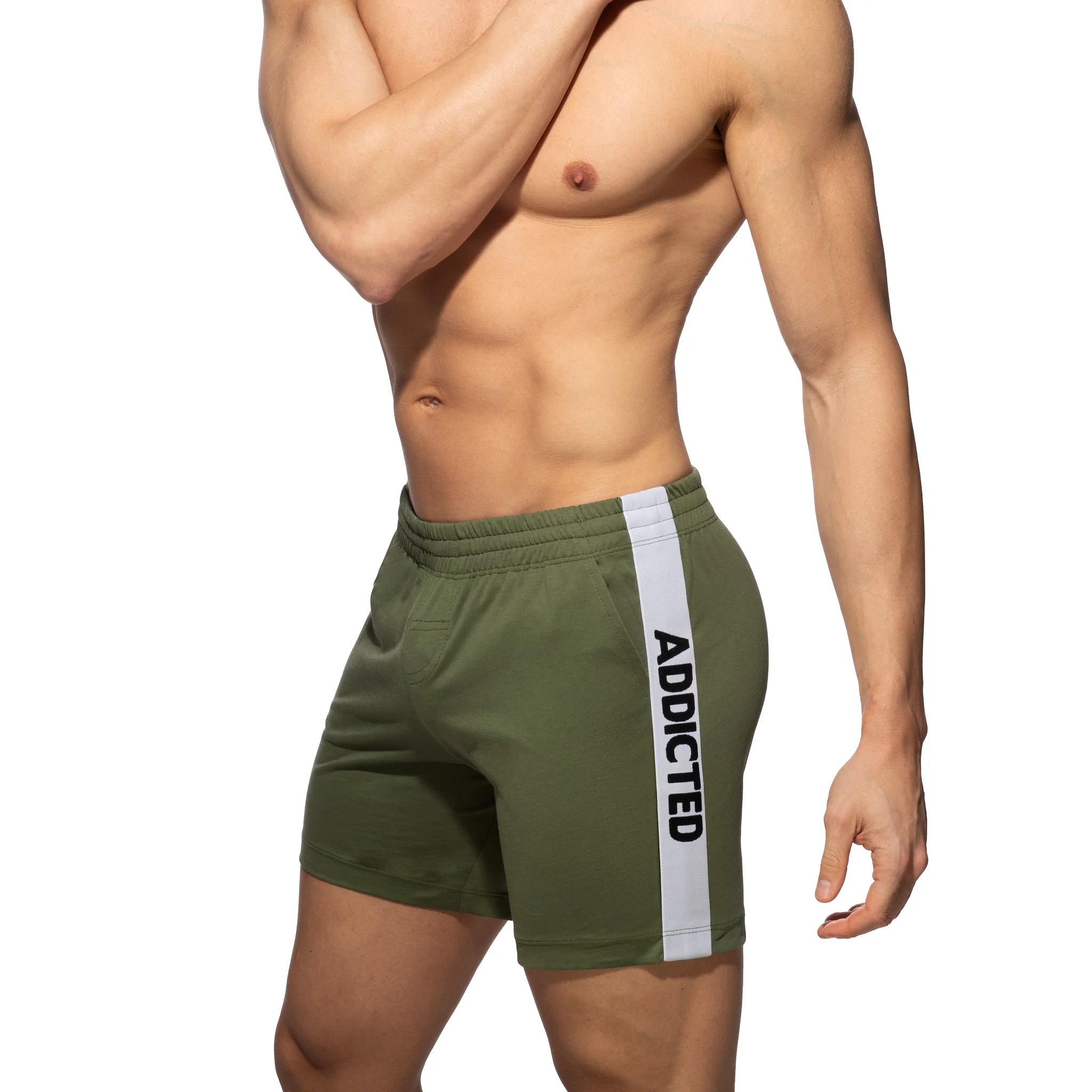 Addicted Addicted Band Shorts Khaki AD1437