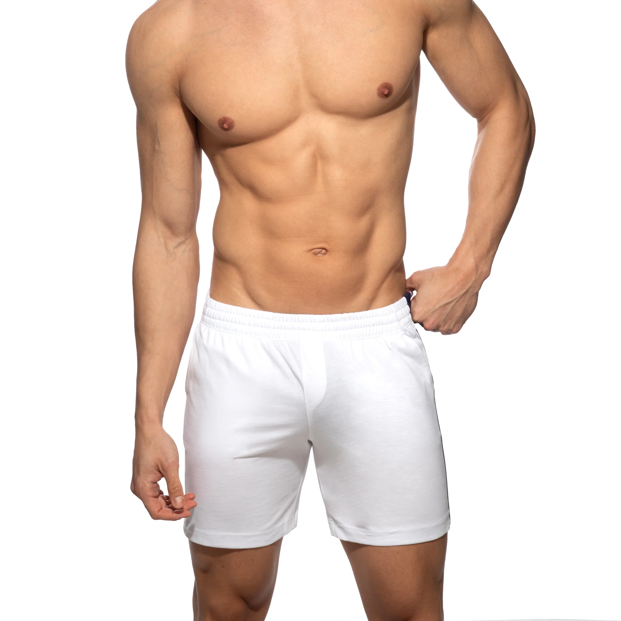 Addicted Addicted Band Shorts White AD1437 - Image 2