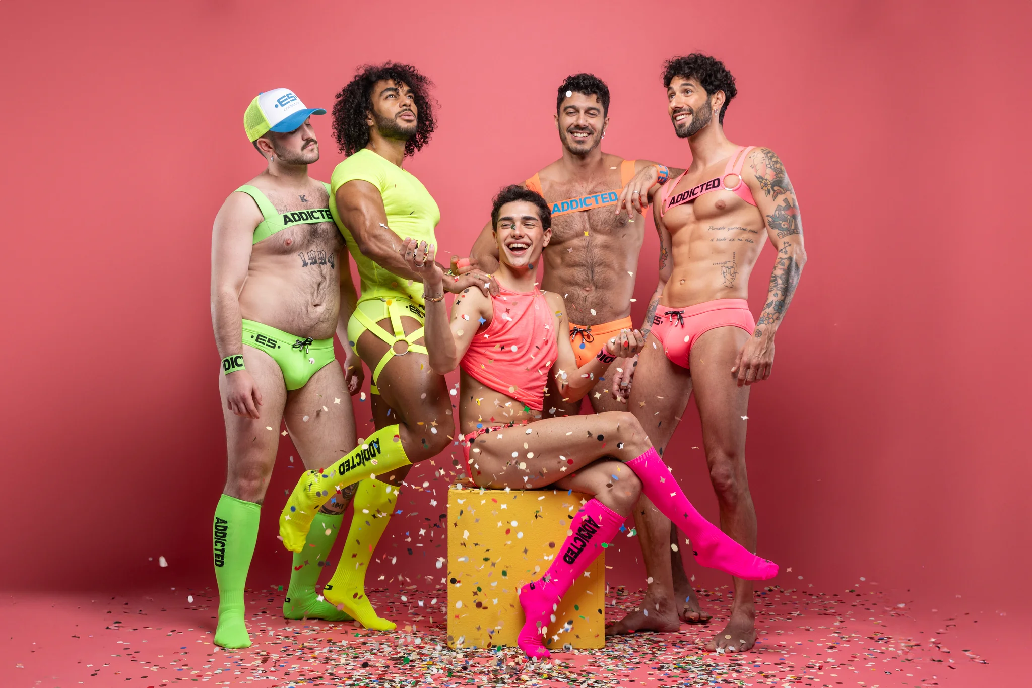 Addicted Neon Socks Neon Pink AD1155 - Image 5