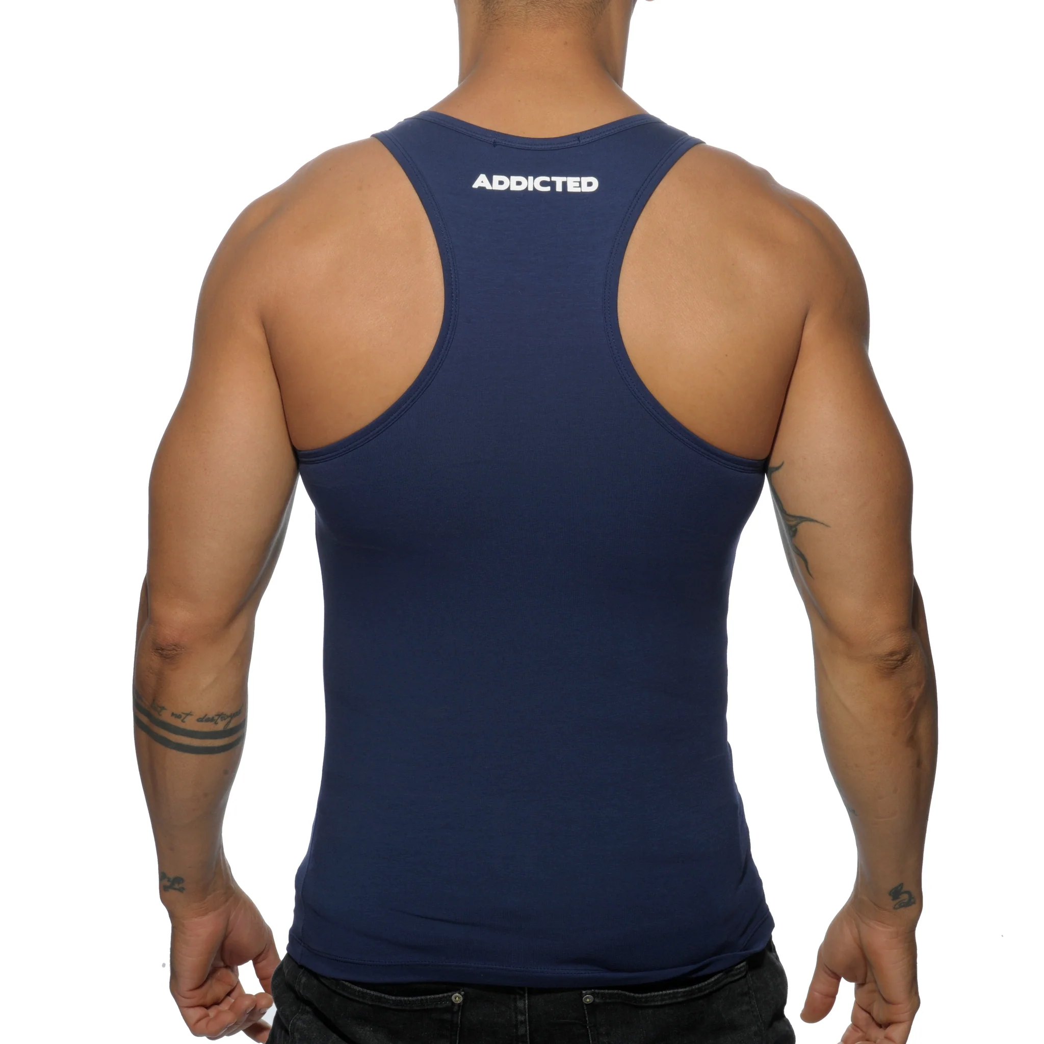 Addicted Basic AD Tank Top Navy AD457 - Image 3