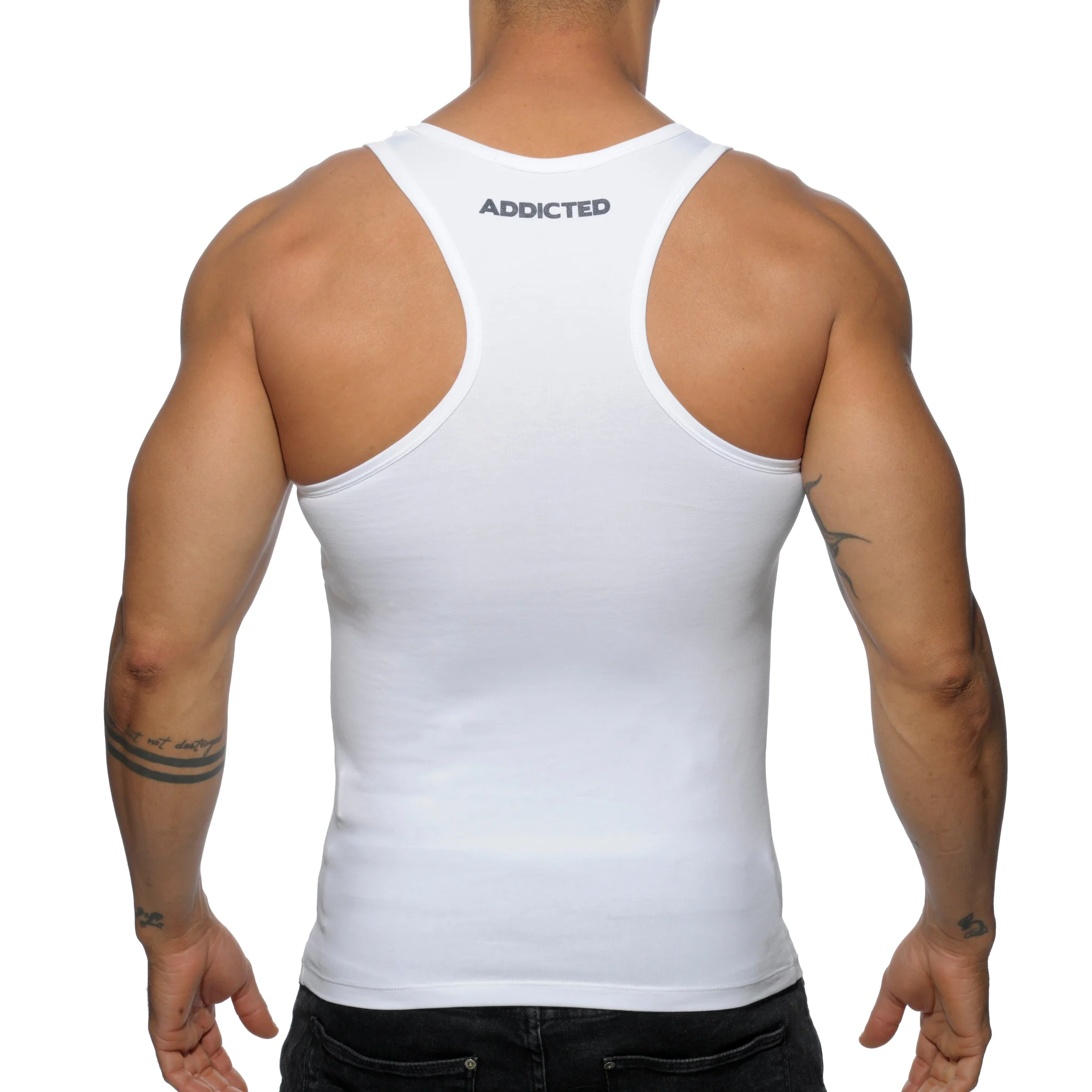 Addicted Basic AD Tank Top White AD457 - Image 3