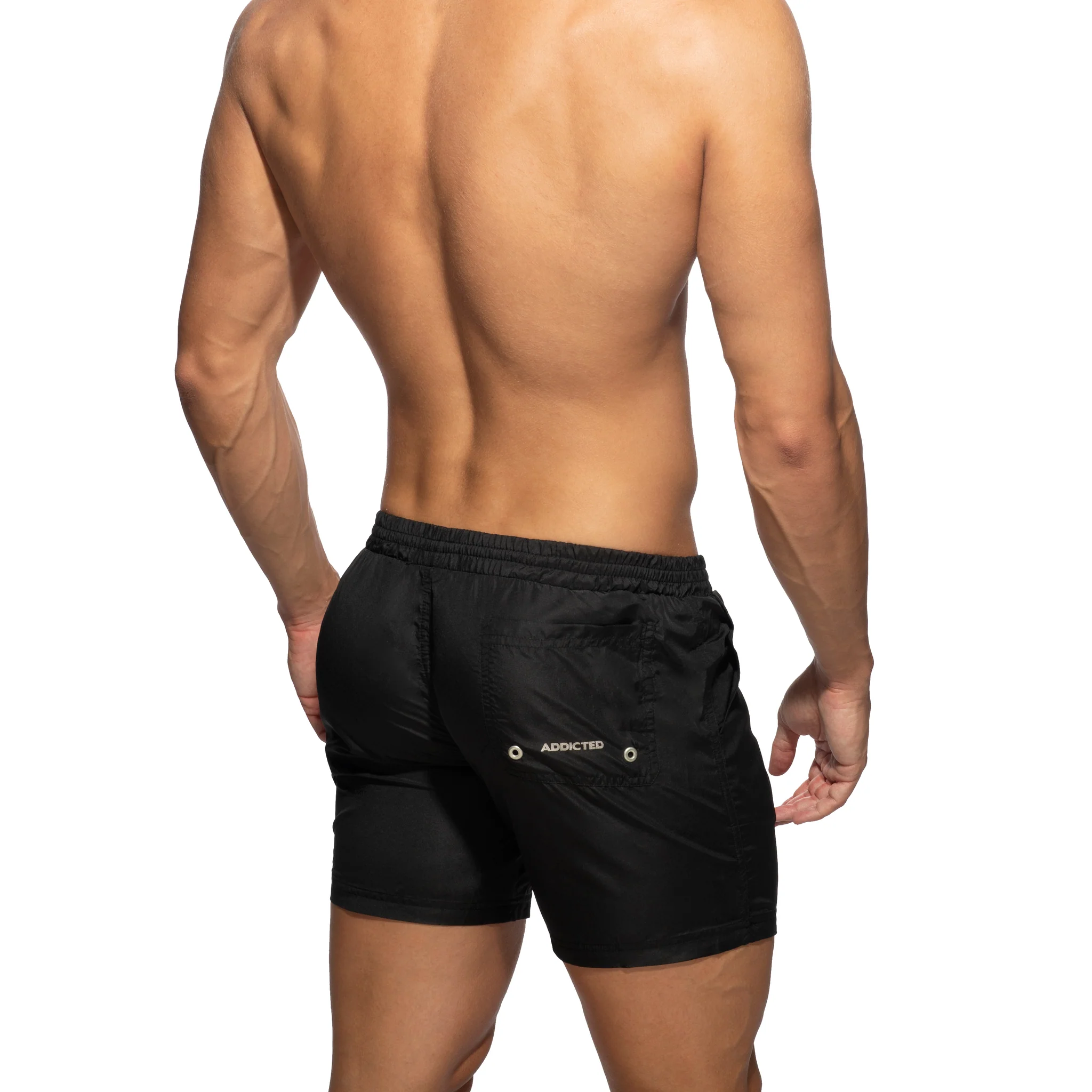 Addicted Basic Swim Long Short Black ADS073 - Image 3