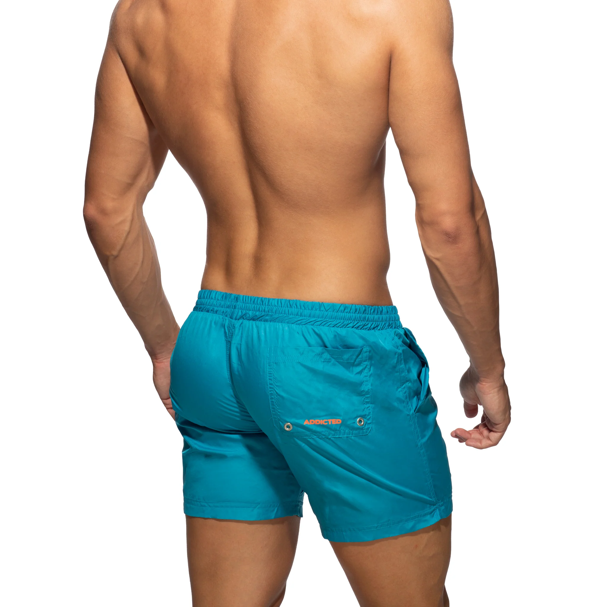 Addicted Basic Swim Long Short Peacock ADS073 - Image 3