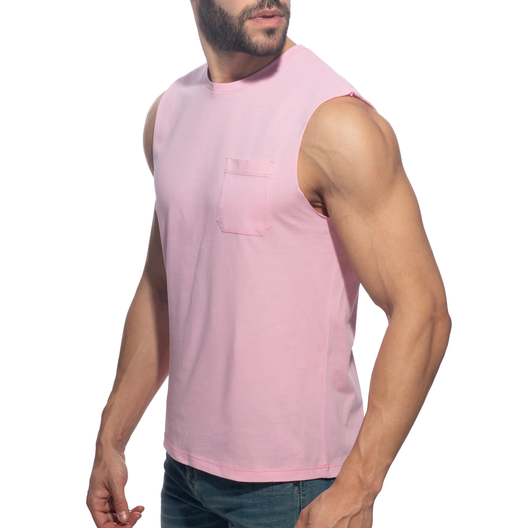 Addicted Basic Tank Top Baby Pink AD531