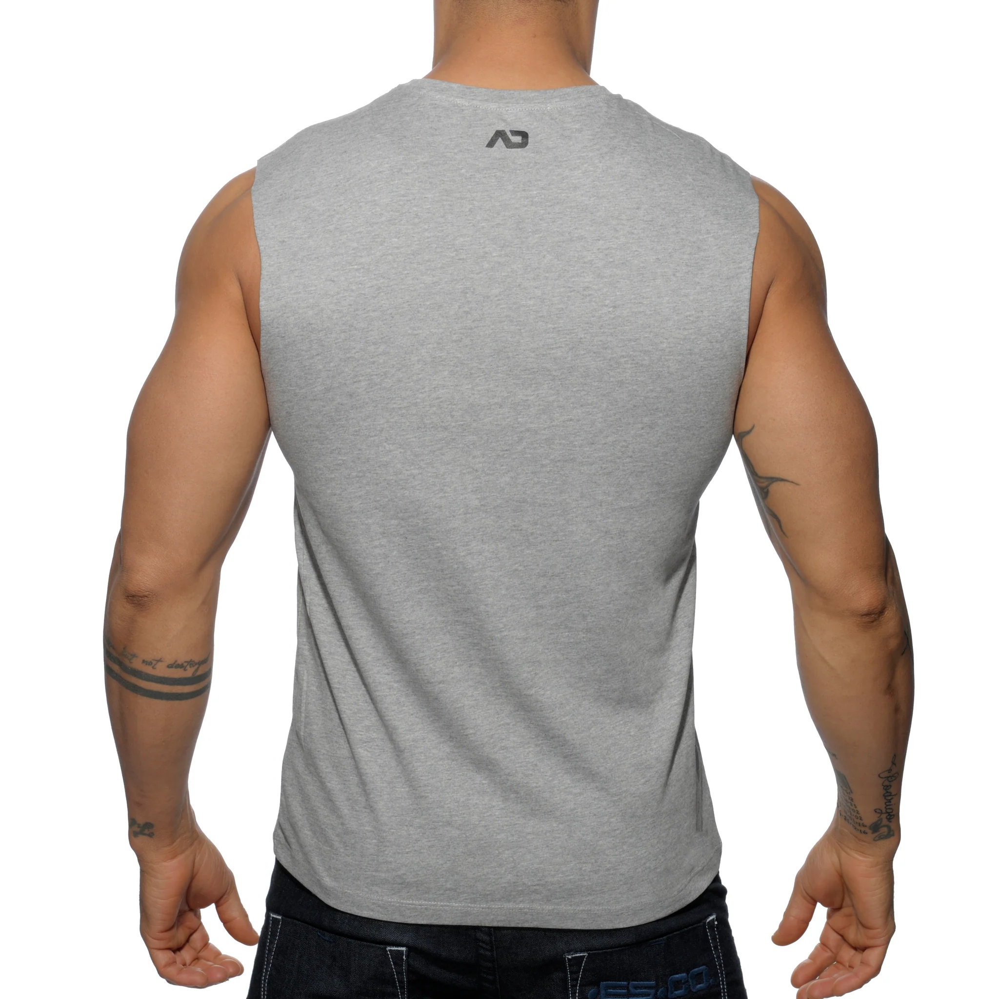 Addicted Basic Tank Top Heather Grey AD531 - Image 3