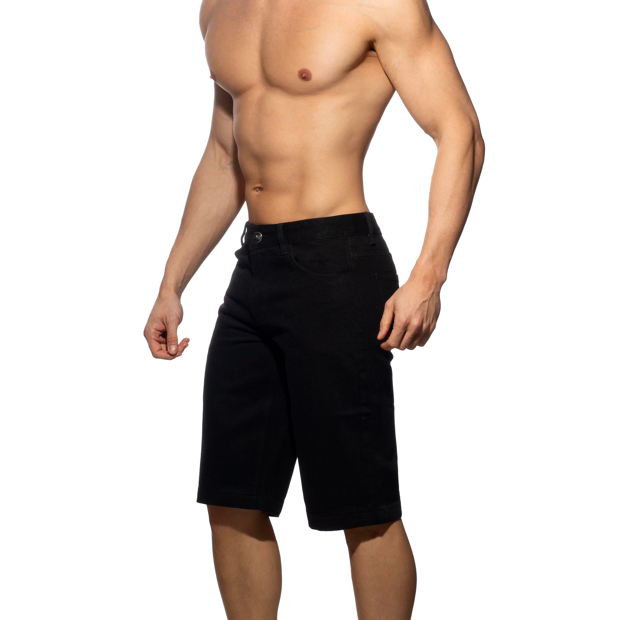 Addicted Bermuda Denim Baggy Fit Black AD1397