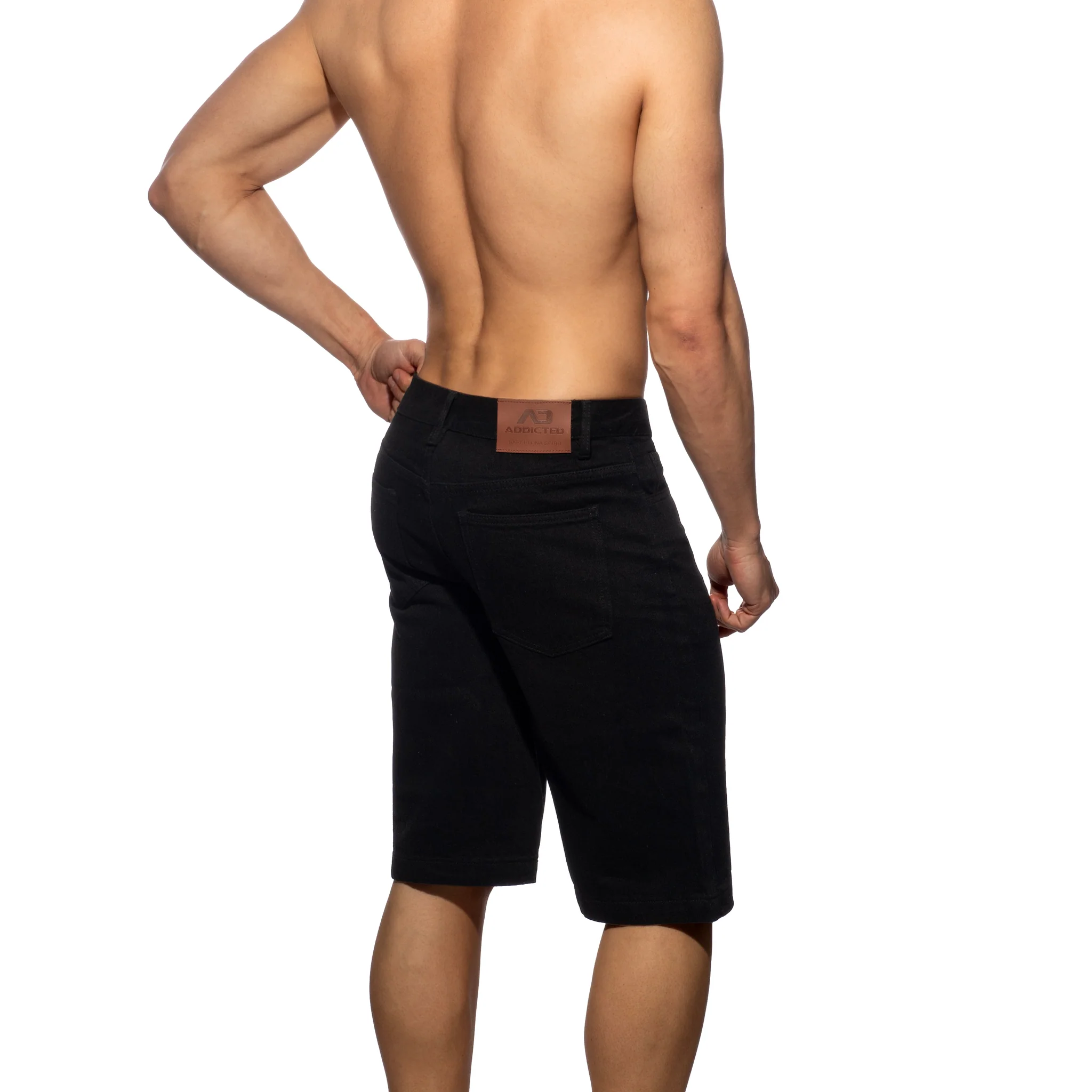Addicted Bermuda Denim Baggy Fit Black AD1397 - Image 3