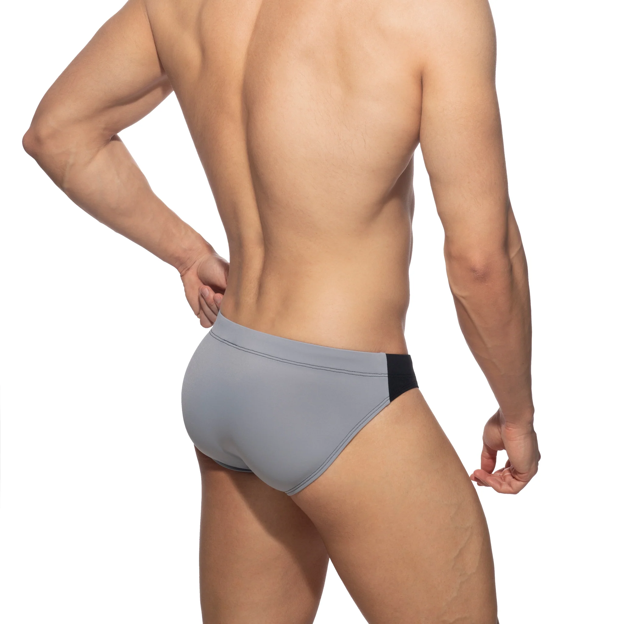 Addicted Bicolor Swim Brief Black ADS315 - Image 3