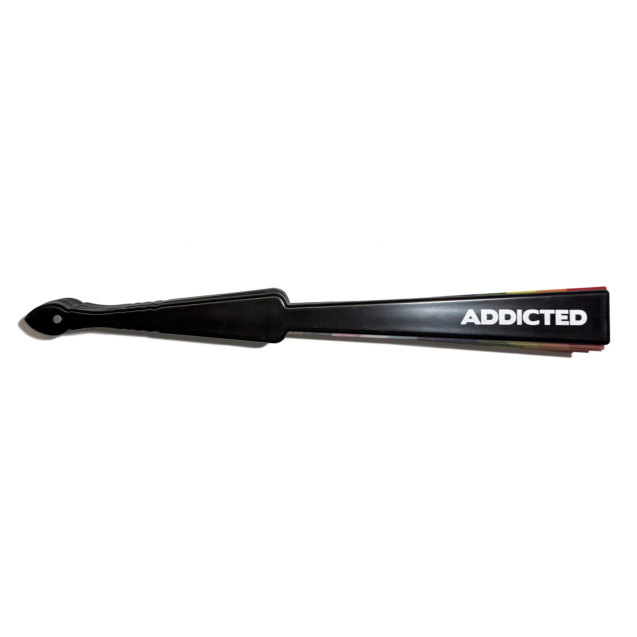 Addicted Born This Gay Hand Fan Black AC230 - Image 2