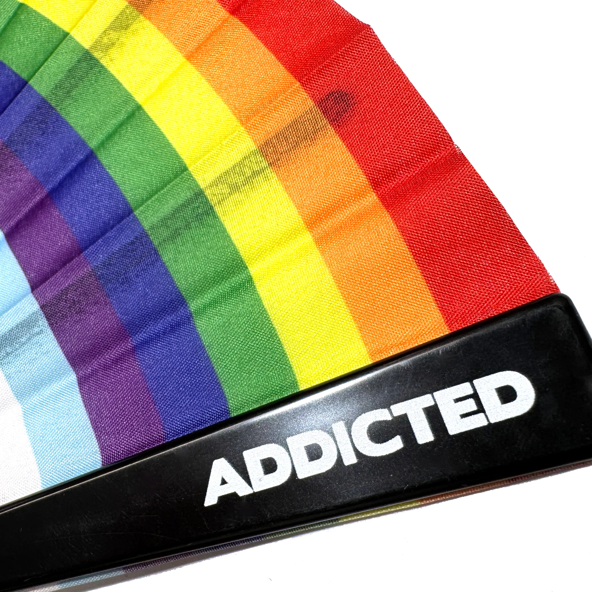 Addicted Born This Gay Hand Fan Black AC230 - Image 3